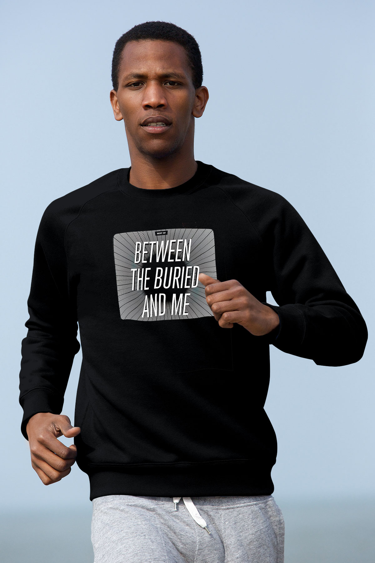 Between The Buried And Me Baskılı Unisex Siyah Sweatshirt