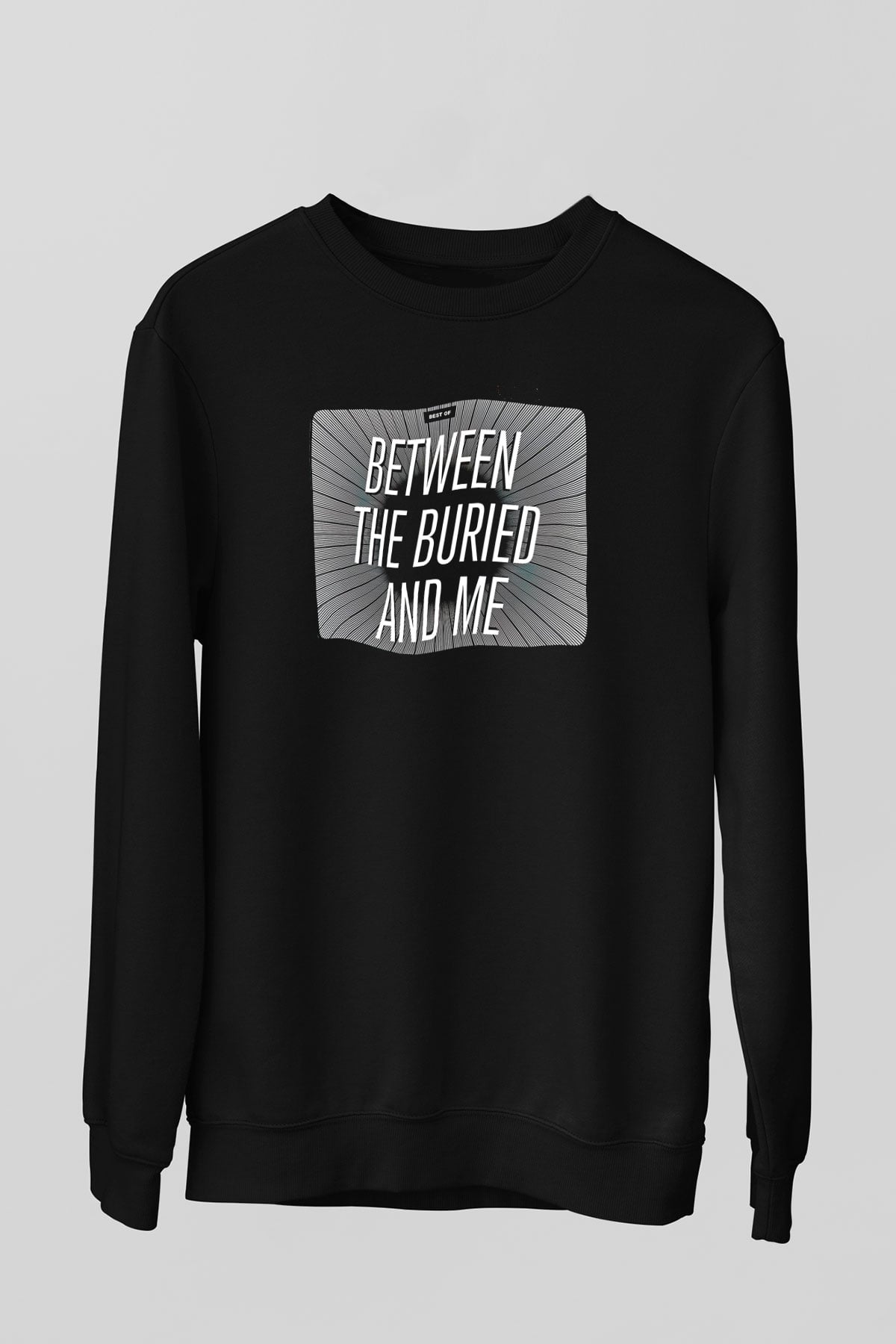 Between The Buried And Me Baskılı Unisex Siyah Sweatshirt