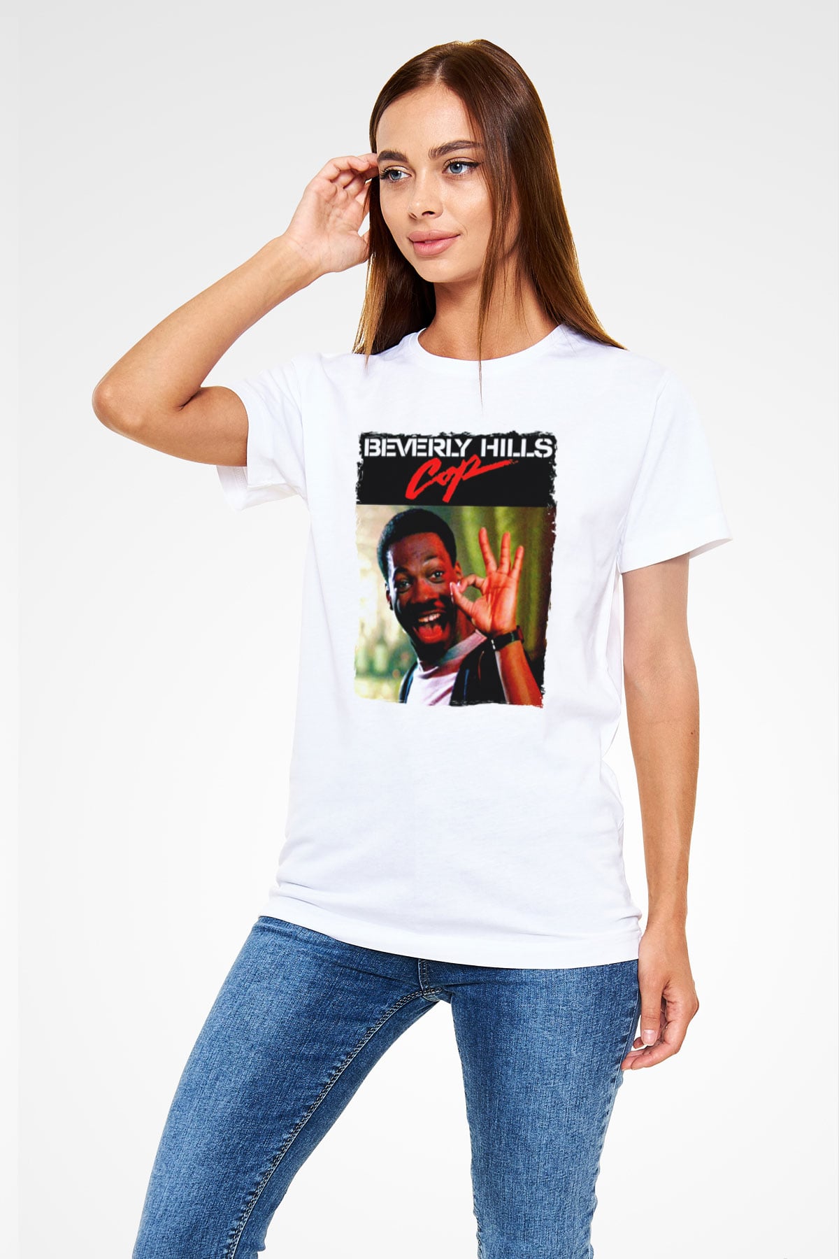 Beverly Hills Cop Beyaz Unisex Tişört