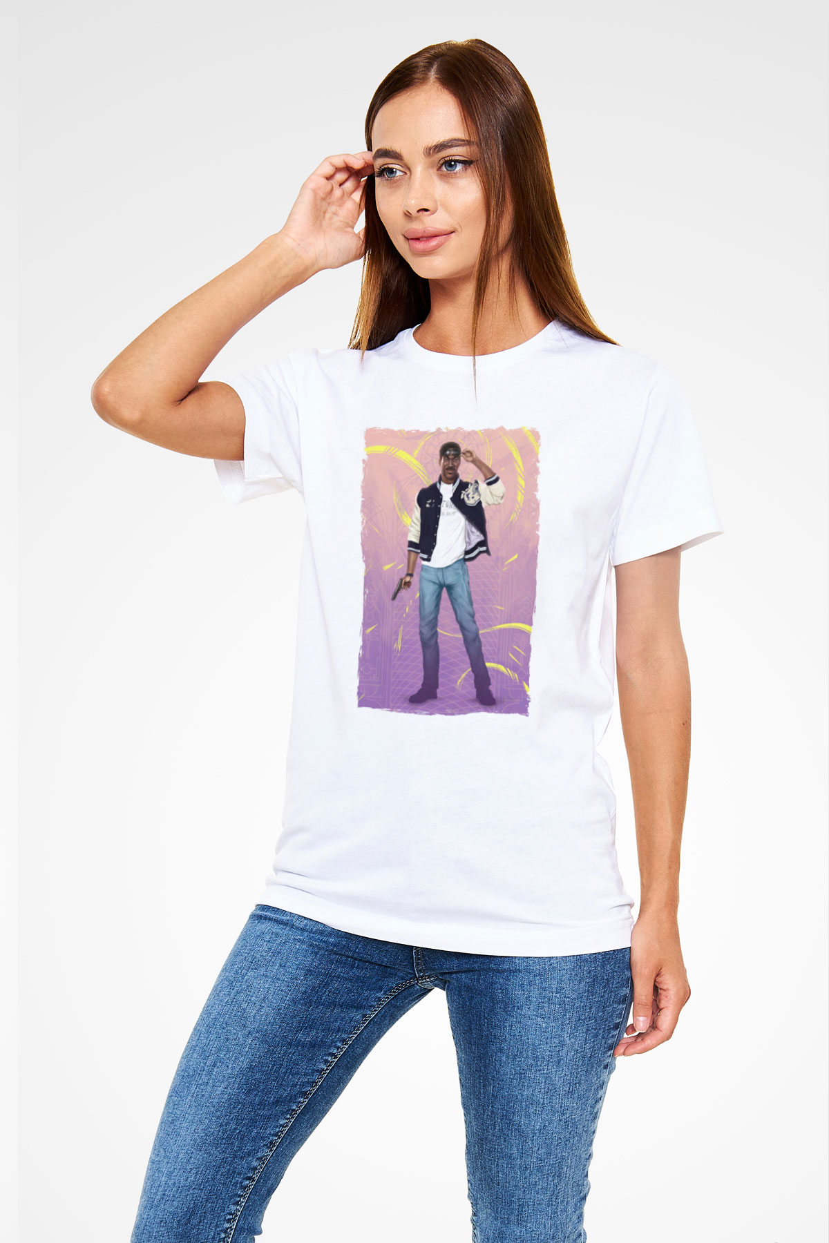 Beverly Hills Cop Beyaz Unisex Tişört
