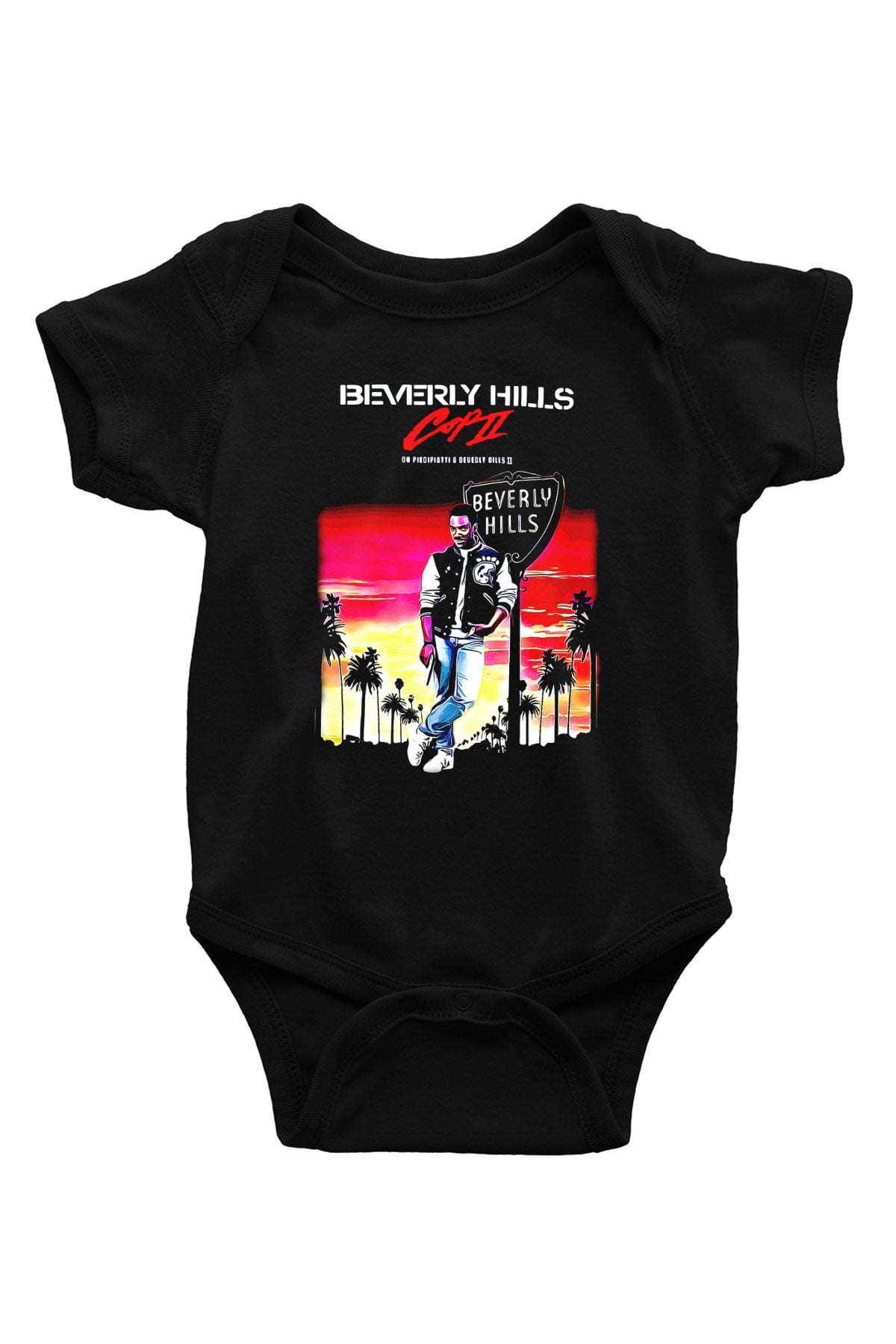 Beverly Hills Cop Siyah Bebek Body - Zıbın