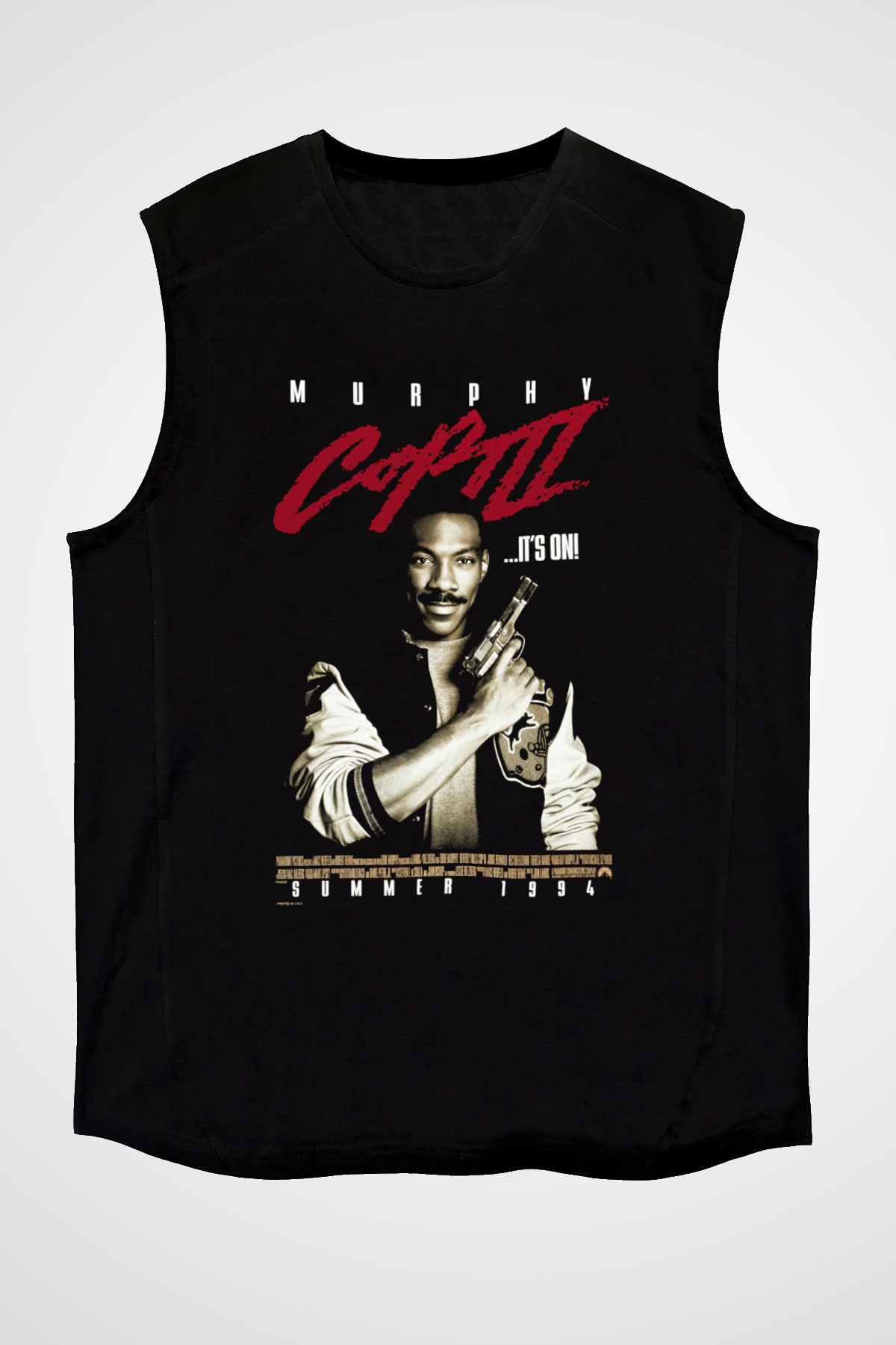 Beverly Hills Cop Siyah Unisex Kolsuz Tişört