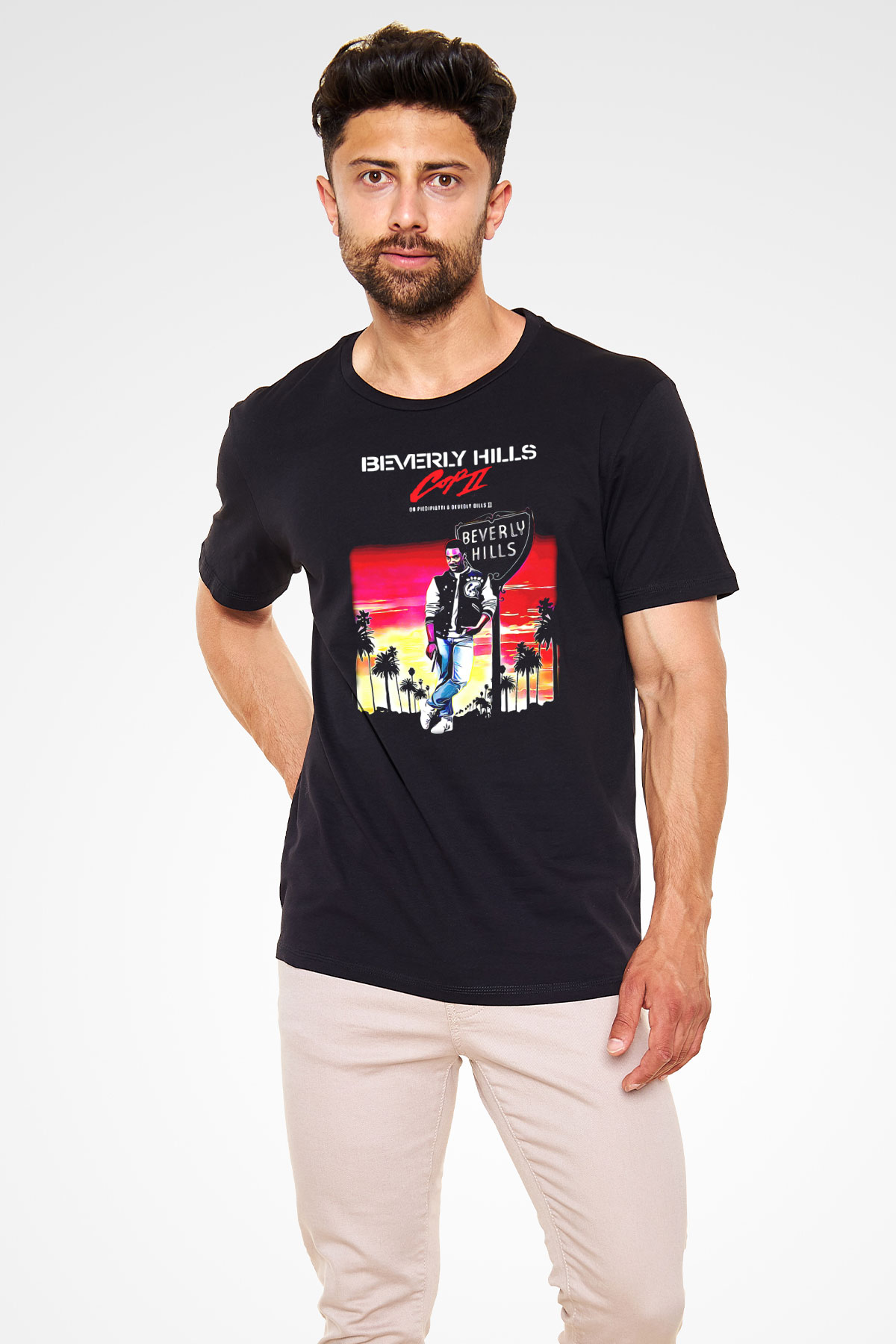 Beverly Hills Cop Siyah Unisex Tişört