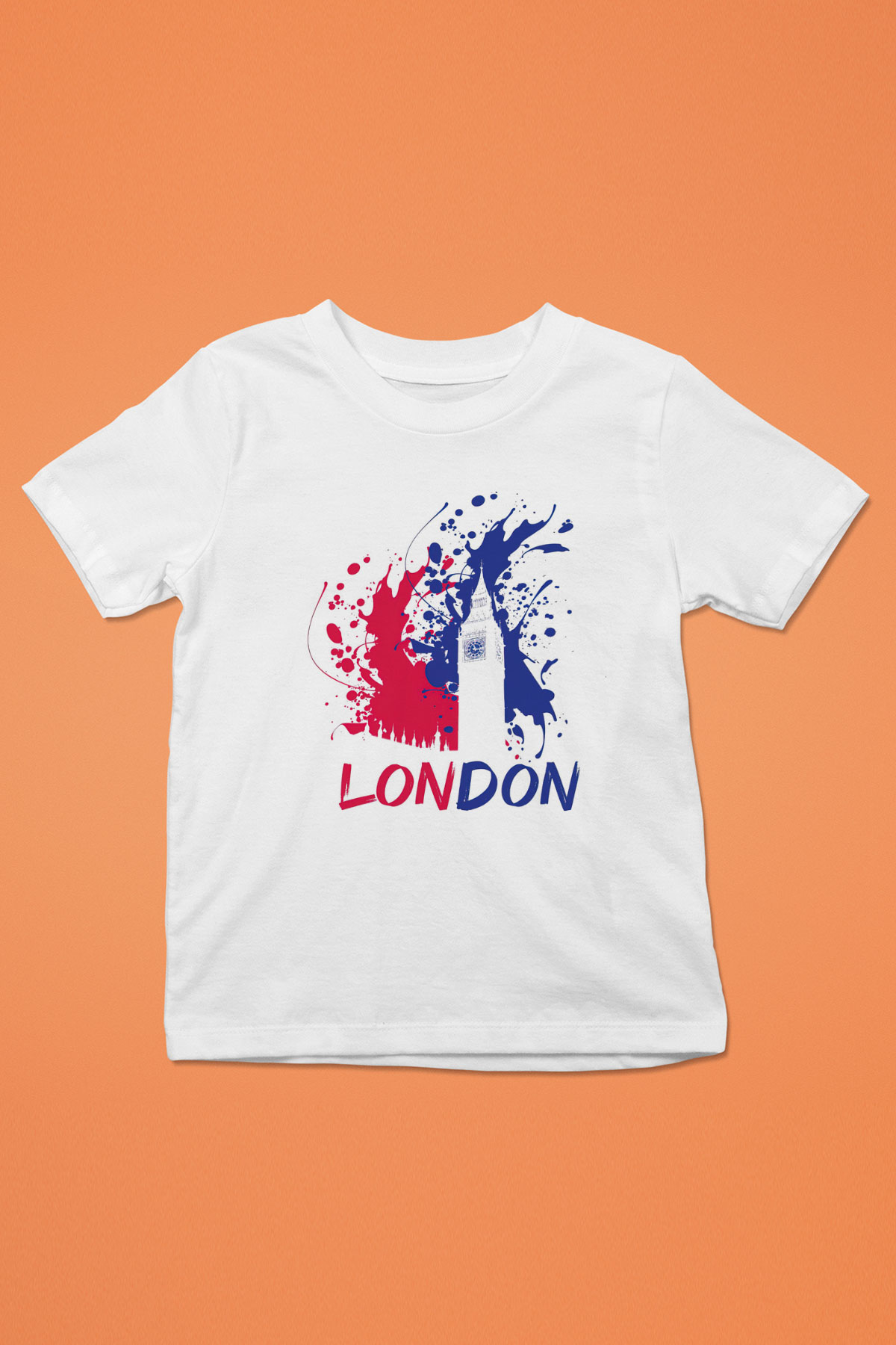 Big Ben Beyaz Unisex Çocuk Tişört
