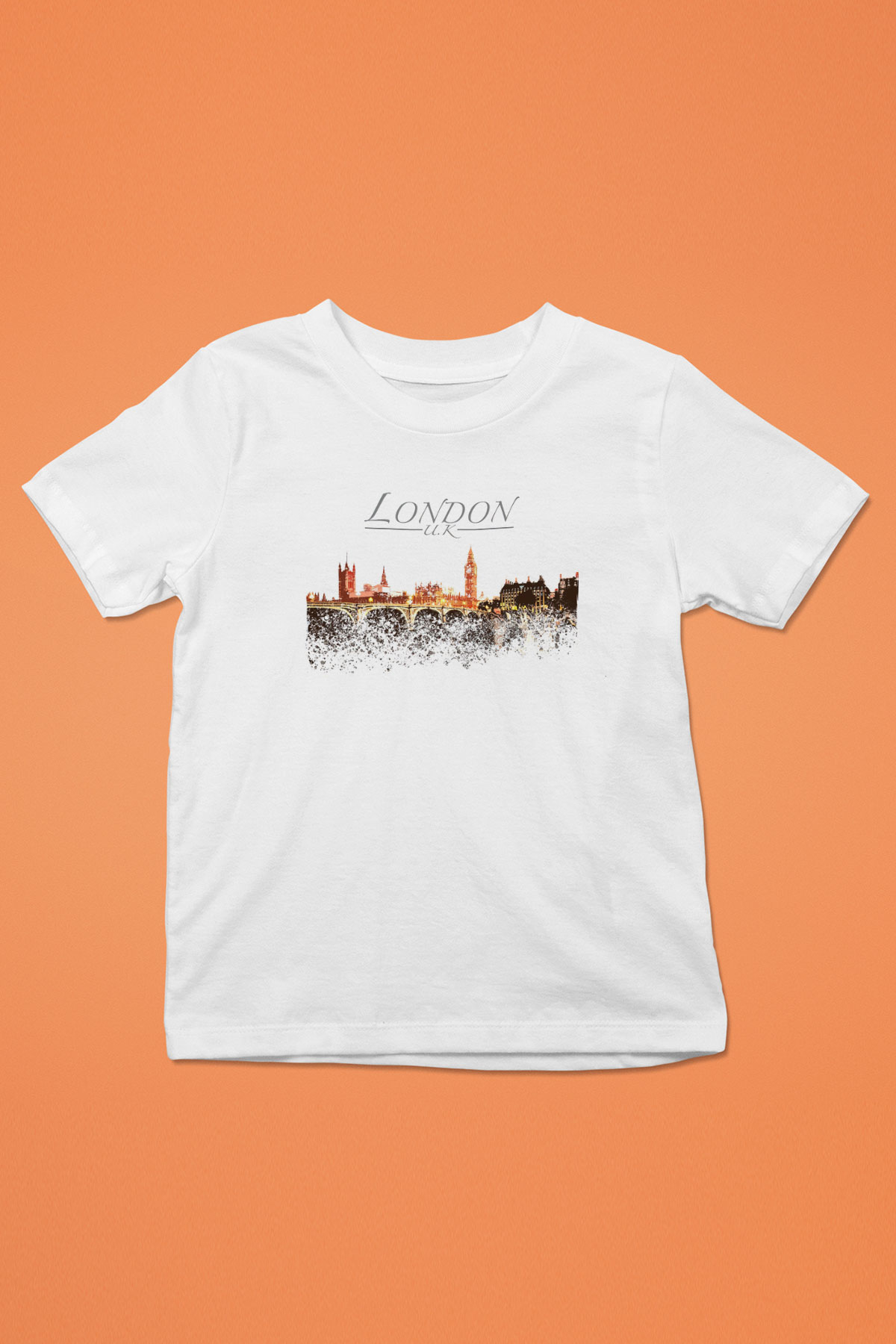 Big Ben Beyaz Unisex Çocuk Tişört