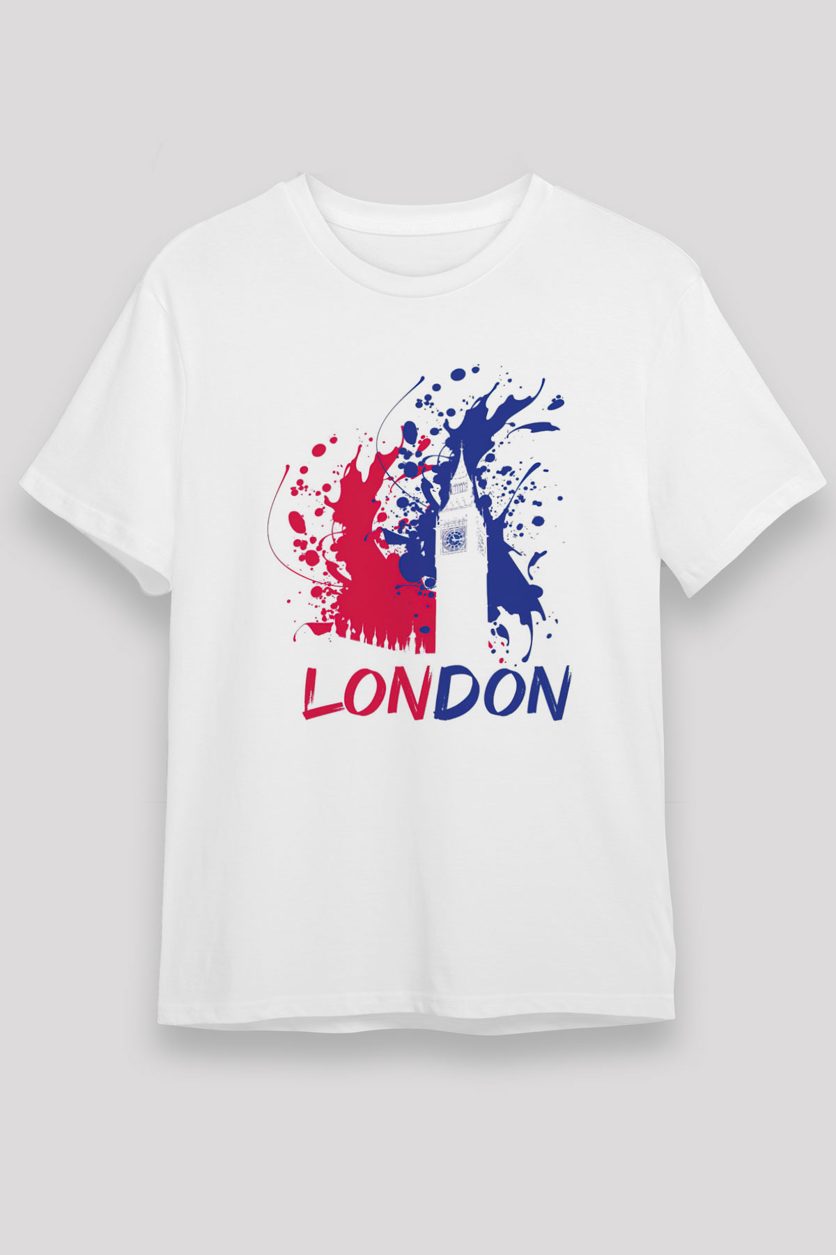 Big Ben Beyaz Unisex Tişört T-Shirt - TişörtFabrikası