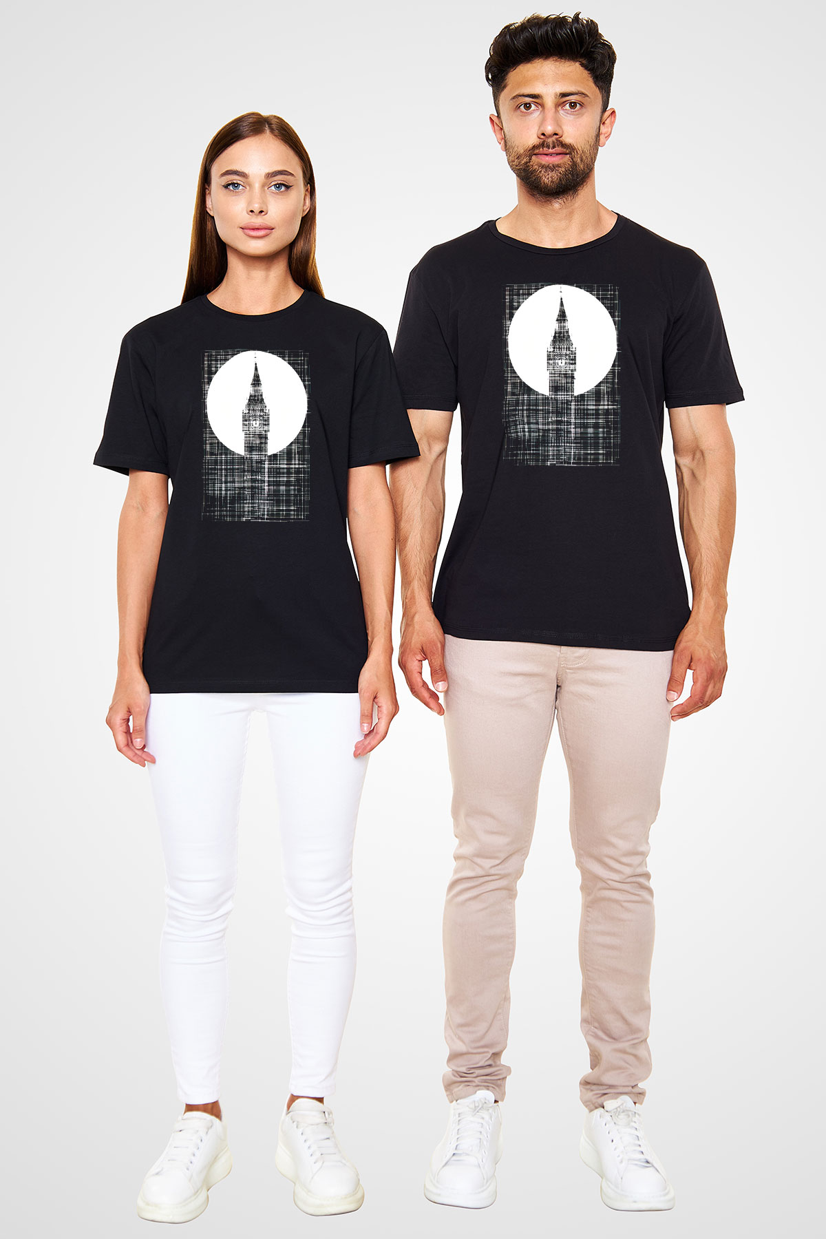 Big Ben Siyah Unisex Tişört T-Shirt - TişörtFabrikası