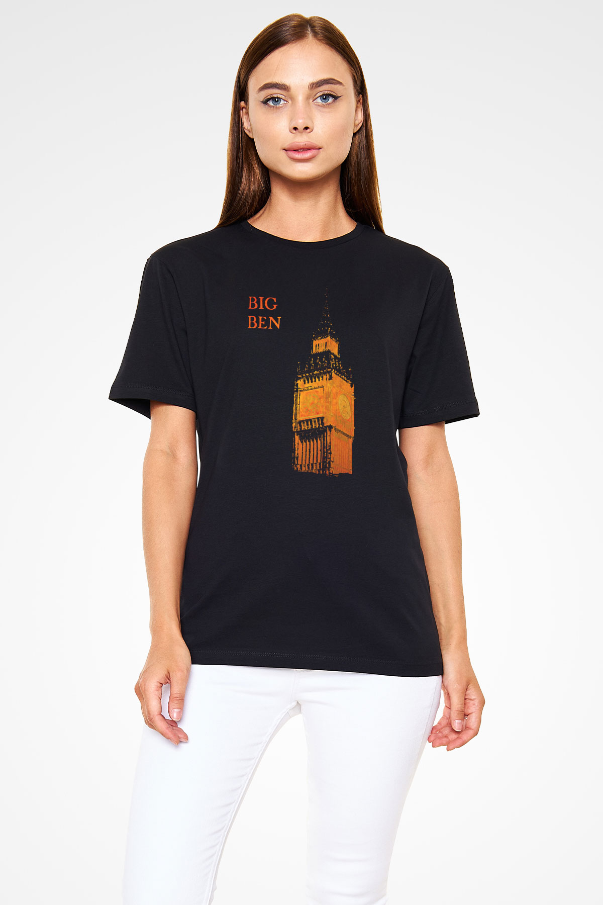 Big Ben Siyah Unisex Tişört T-Shirt - TişörtFabrikası