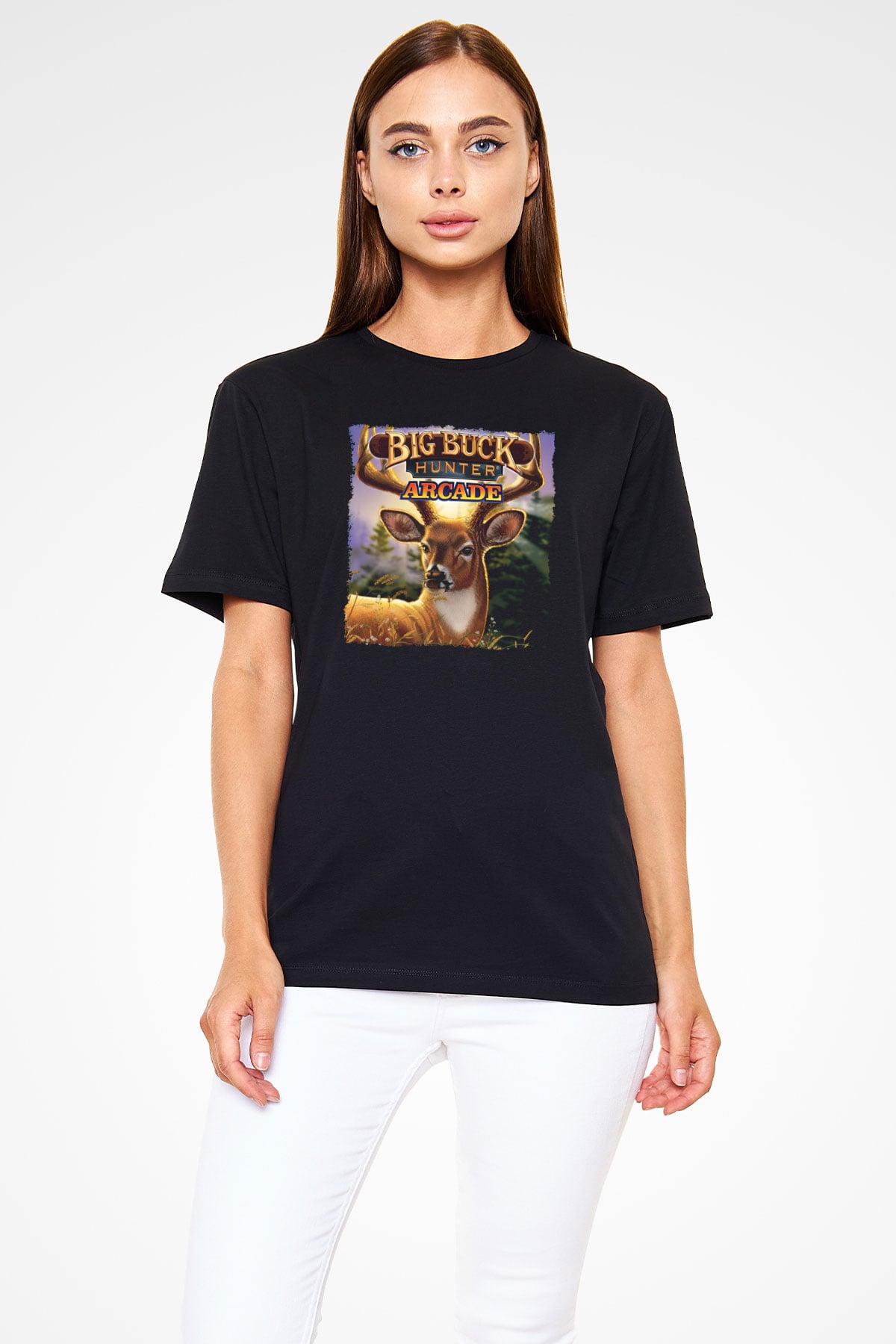Big Buck Hunter Siyah Unisex Tişört T-Shirt