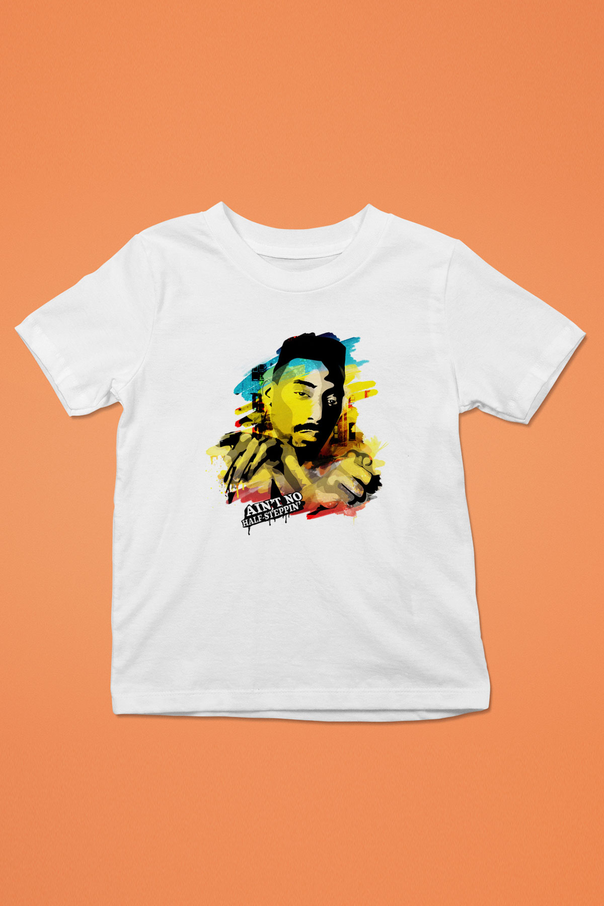Big Daddy Kane Baskılı Beyaz Unisex Çocuk Tişört