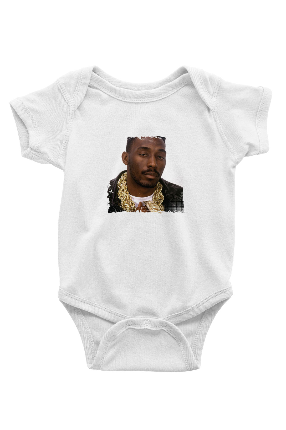 Big Daddy Kane Baskılı Unisex Beyaz Bebek Body - Zıbın