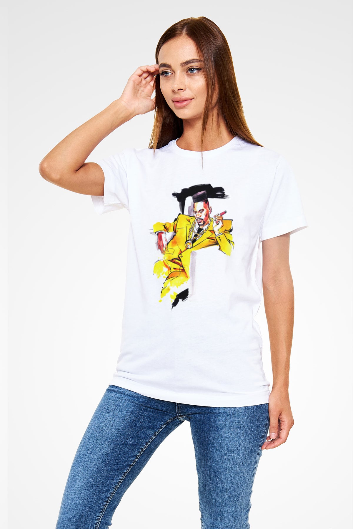 Big Daddy Kane Beyaz Unisex Tişört T-Shirt - TişörtFabrikası