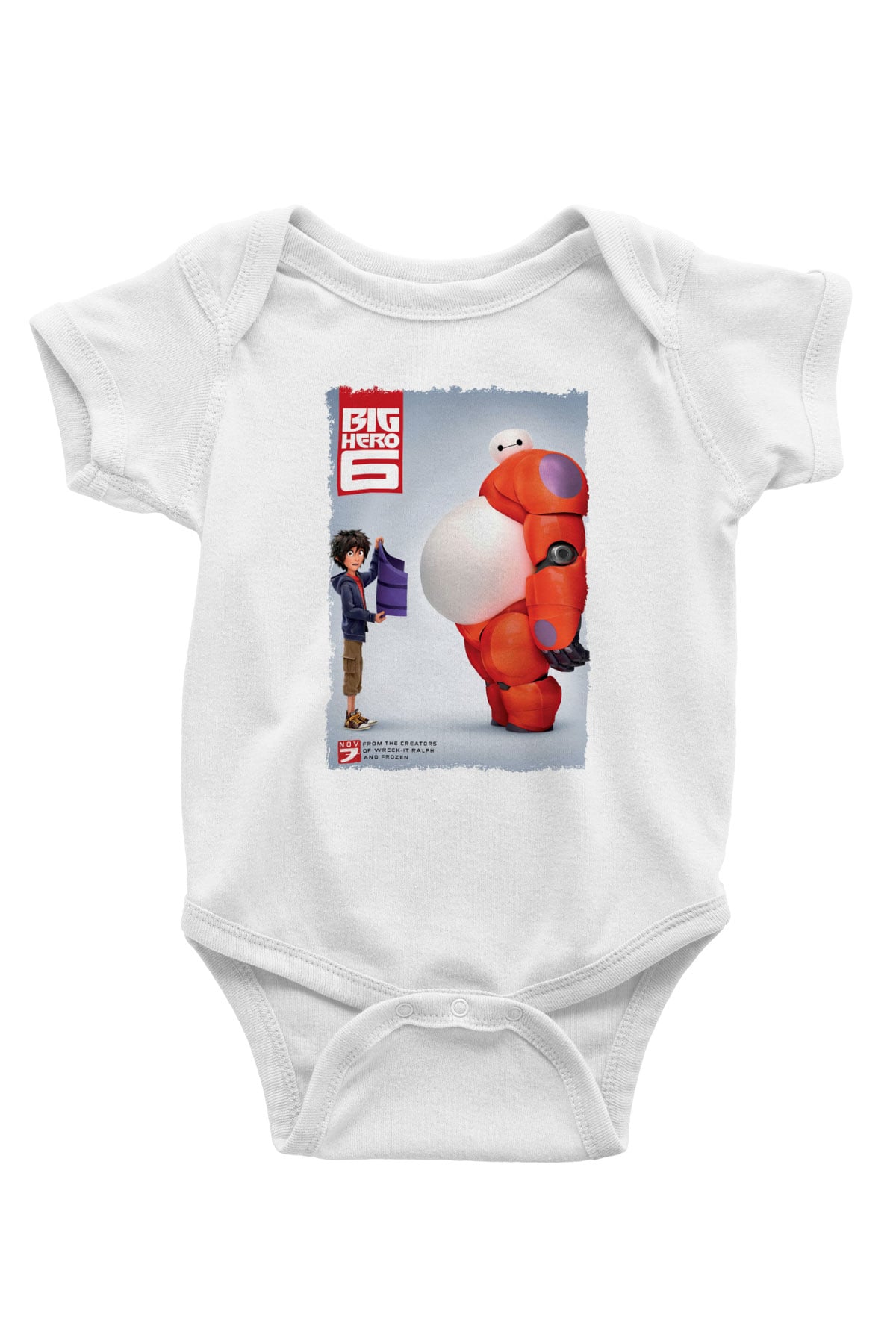 Big Hero Beyaz Bebek Body - Zıbın