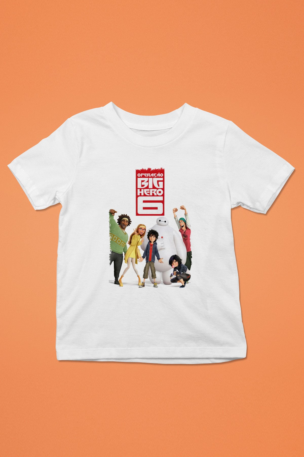 Big Hero Beyaz Unisex Çocuk Tişört