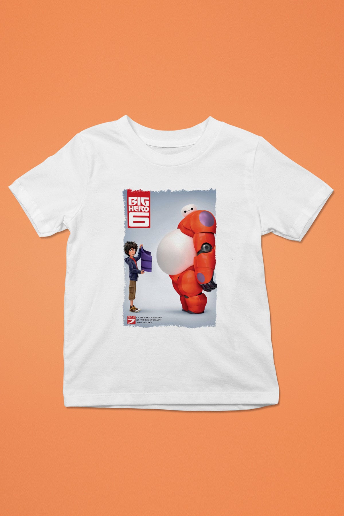 Big Hero Beyaz Unisex Çocuk Tişört