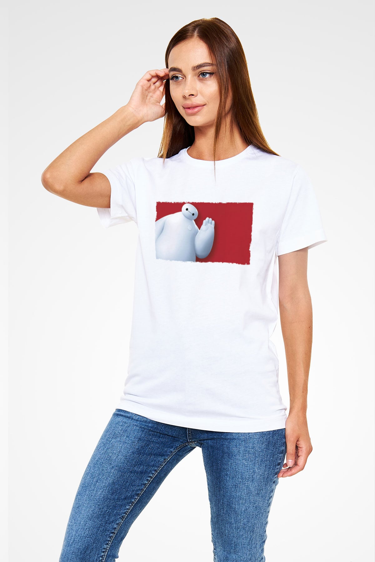 Big Hero Beyaz Unisex Tişört T-Shirt