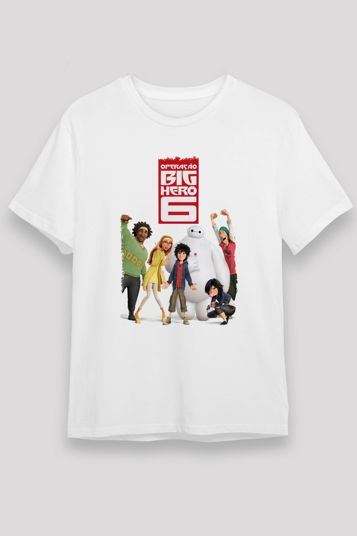 Big Hero Beyaz Unisex Tişört T-Shirt