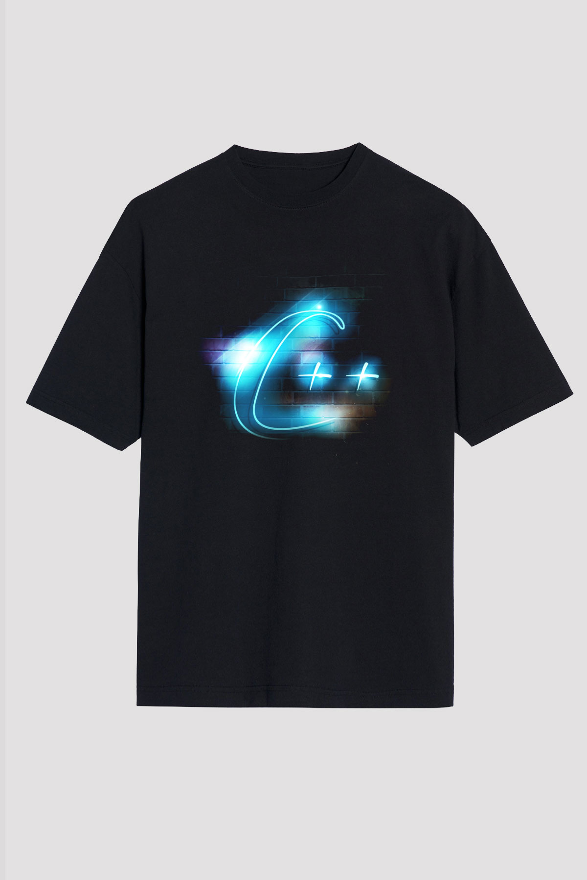 Bilgisayar programcısı Siyah Unisex Oversize Tişört T-Shirt
