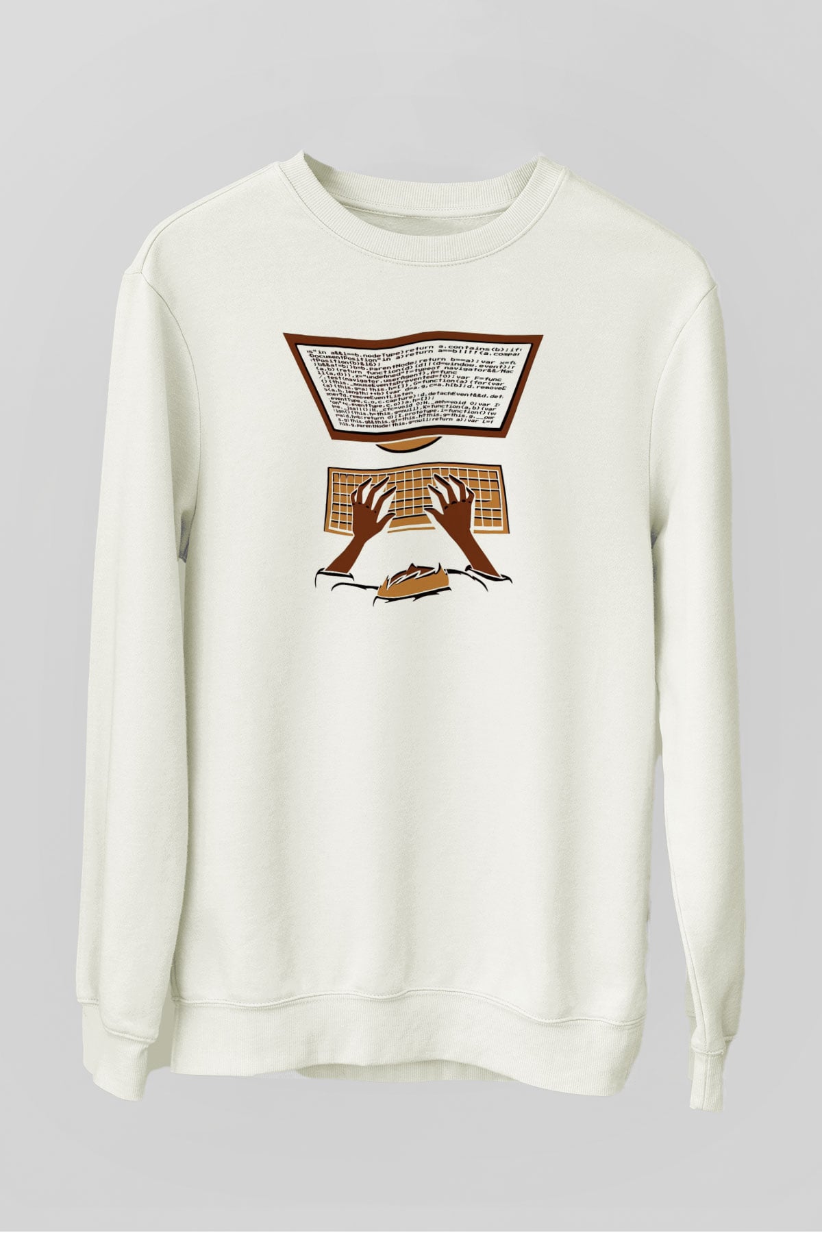 Bilgisayar programcısı Siyah Unisex Sweatshirt