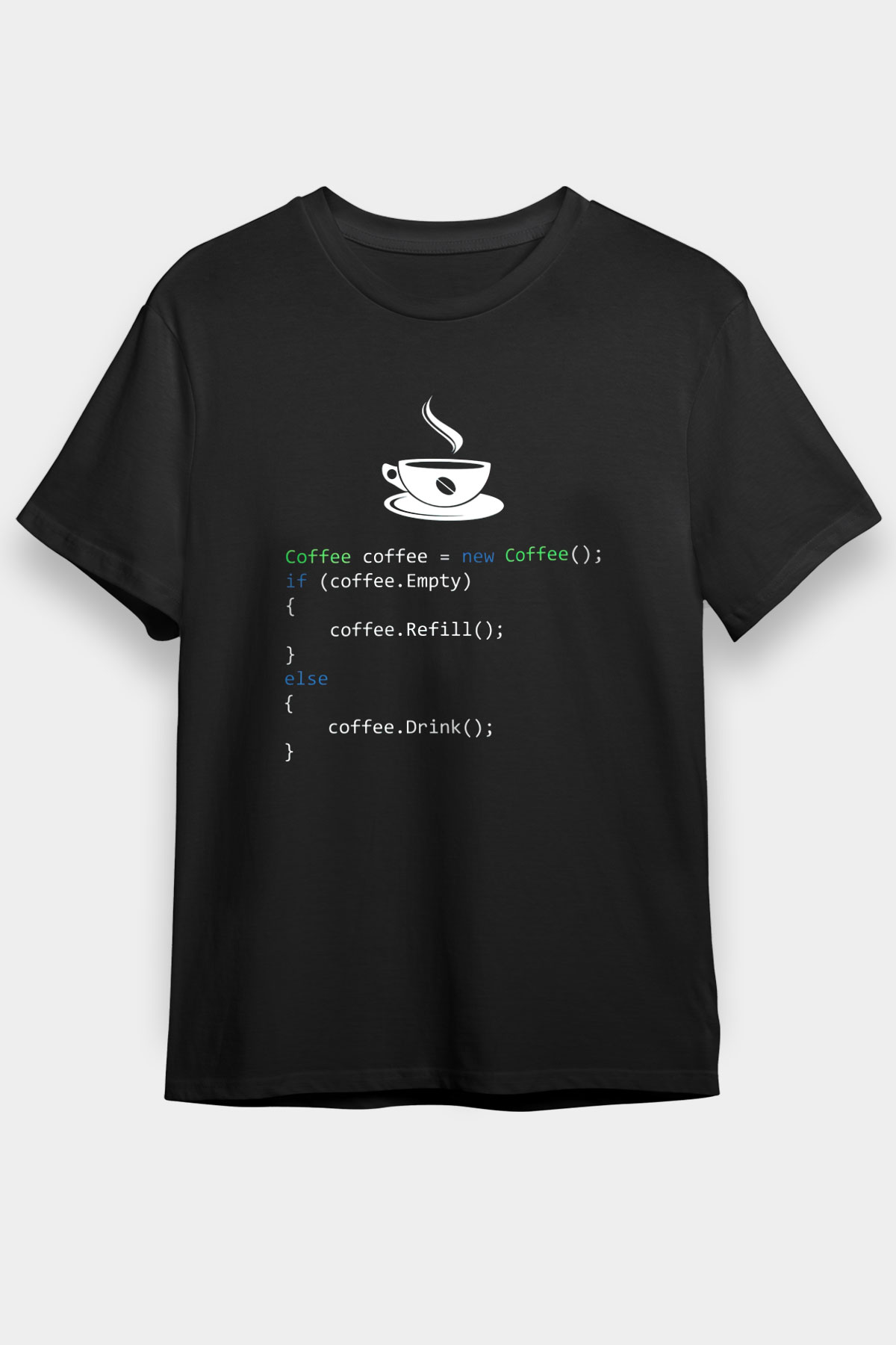 Bilgisayar programcısı Siyah Unisex Tişört T-Shirt - TişörtFabrikası