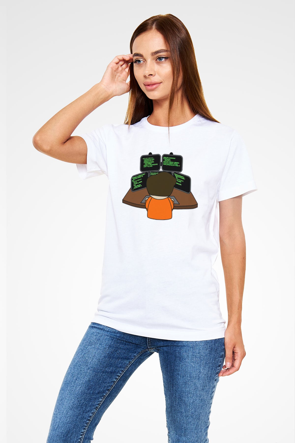 Bilgisayar programcısı Siyah Unisex Tişört T-Shirt - TişörtFabrikası