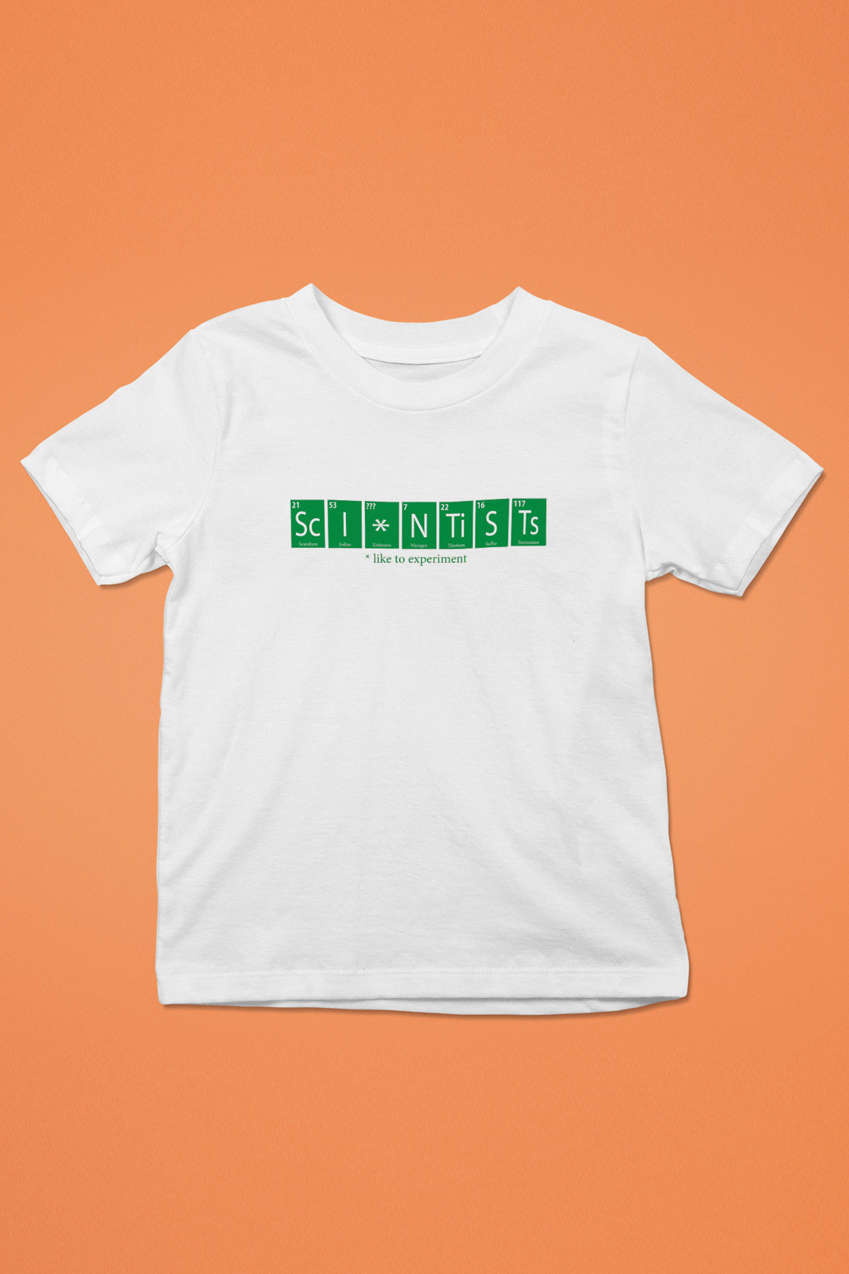 Bilimadamı Beyaz Unisex Çocuk Tişört