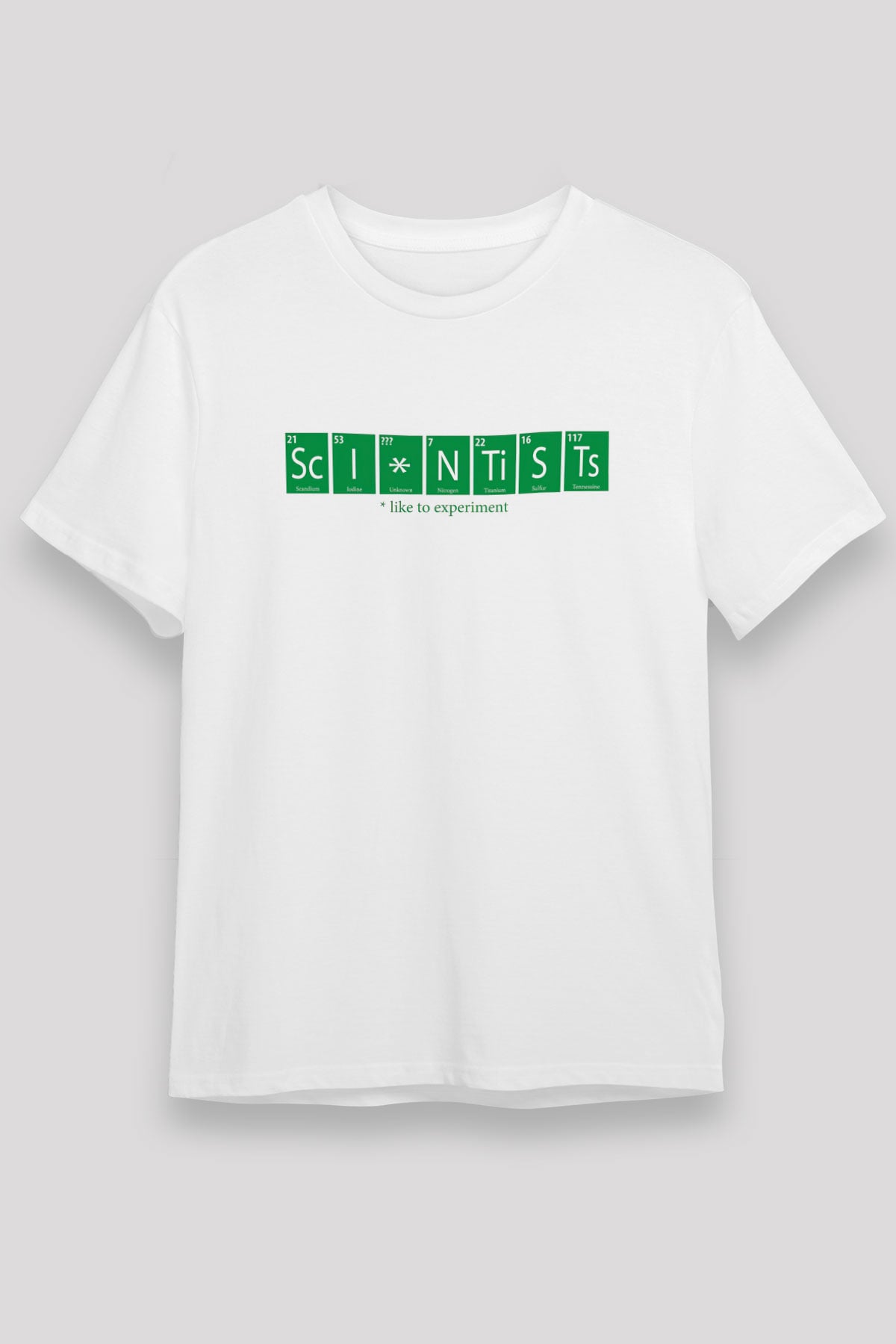 Bilimadamı Beyaz Unisex Tişört T-Shirt - TişörtFabrikası