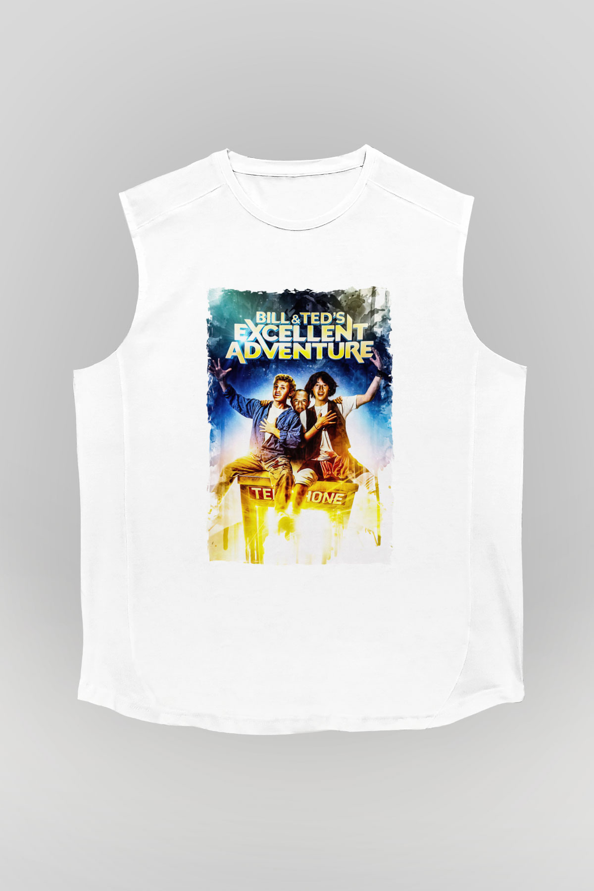 Bill and Teds Excellent Adventure Beyaz Unisex  Kolsuz Tişört