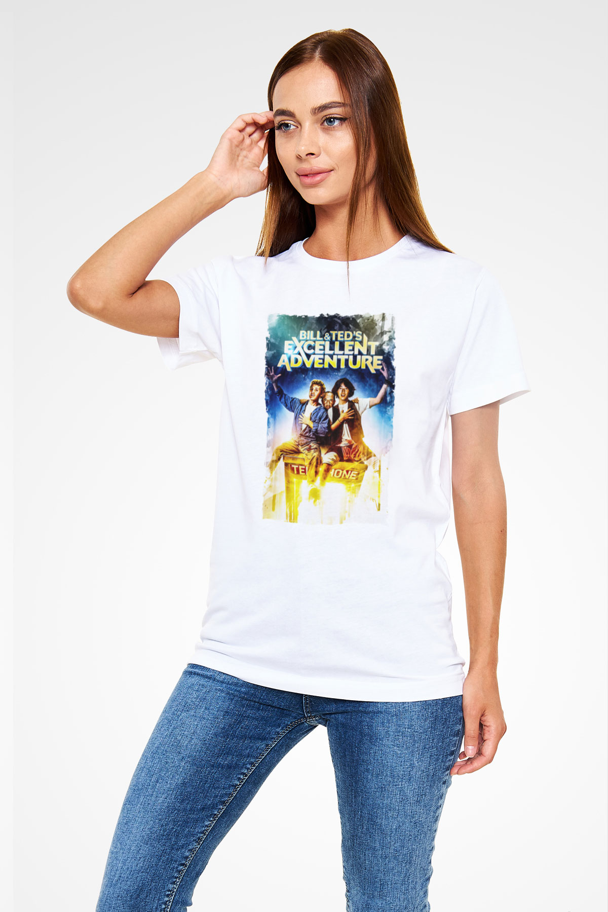 Bill and Teds Excellent Adventure Beyaz Unisex Tişört