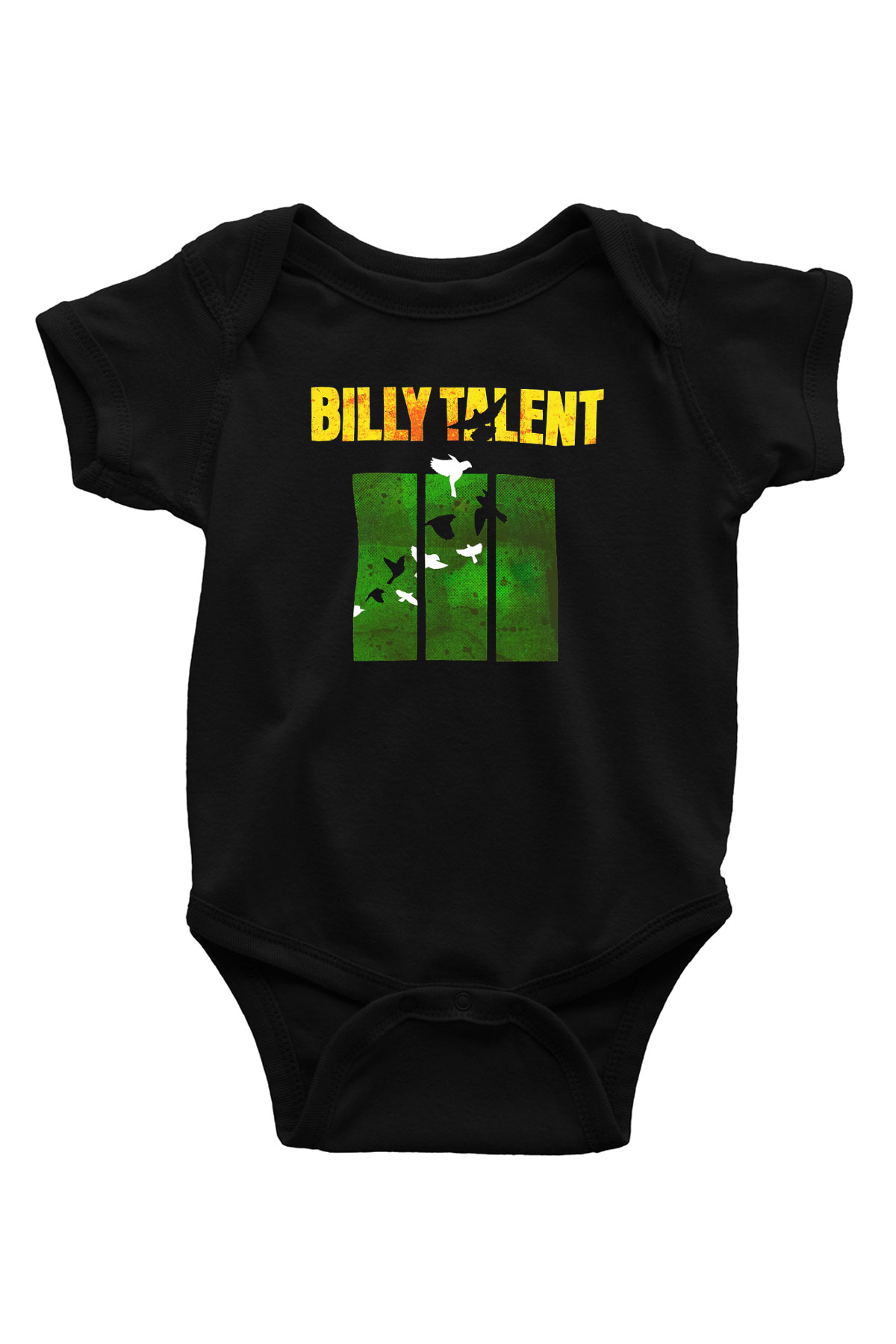 Billy Talent Baskılı Siyah Bebek Body - Zıbın