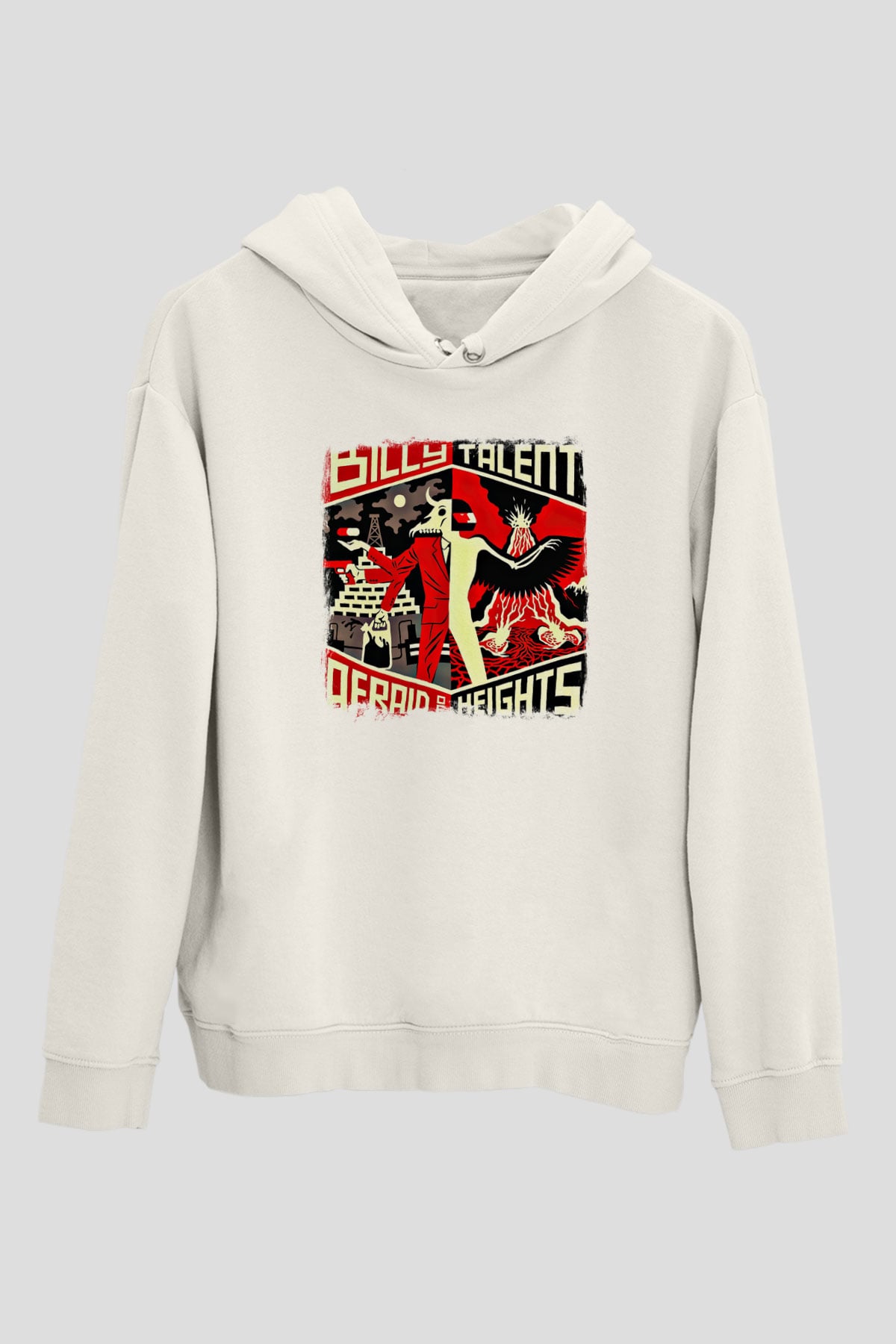 Billy Talent Baskılı Unisex Beyaz Hoodie