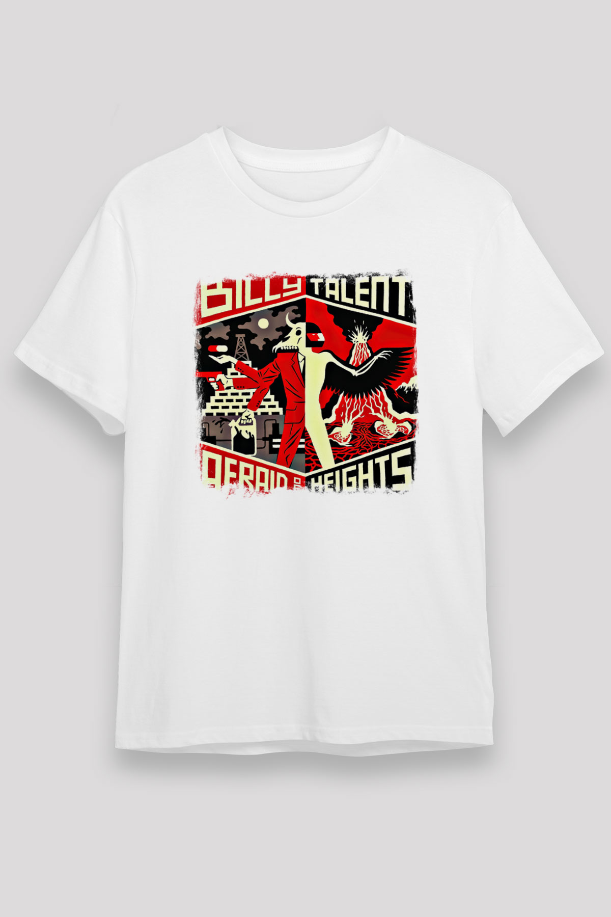 Billy Talent Baskılı Unisex Beyaz Tişört