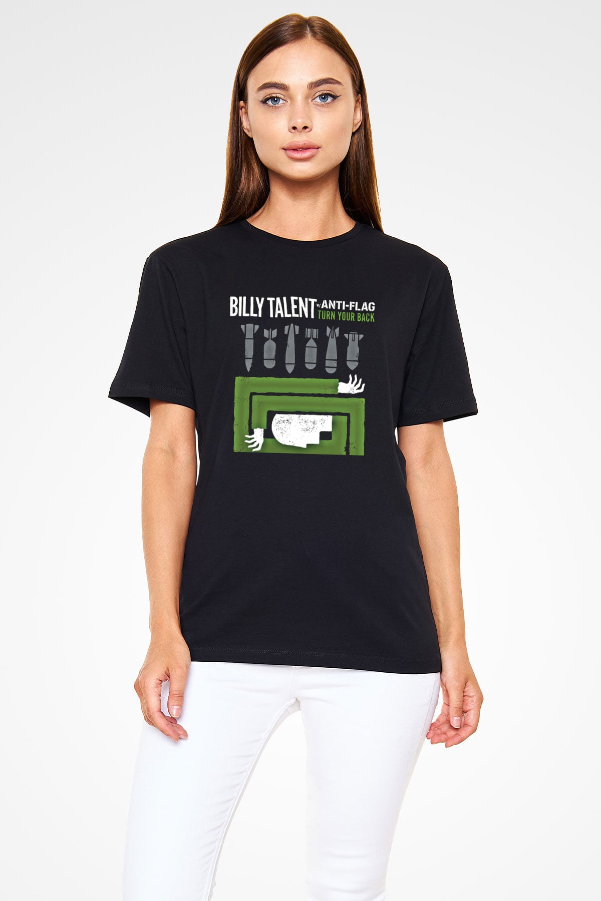 Billy Talent Baskılı Unisex Siyah Tişört