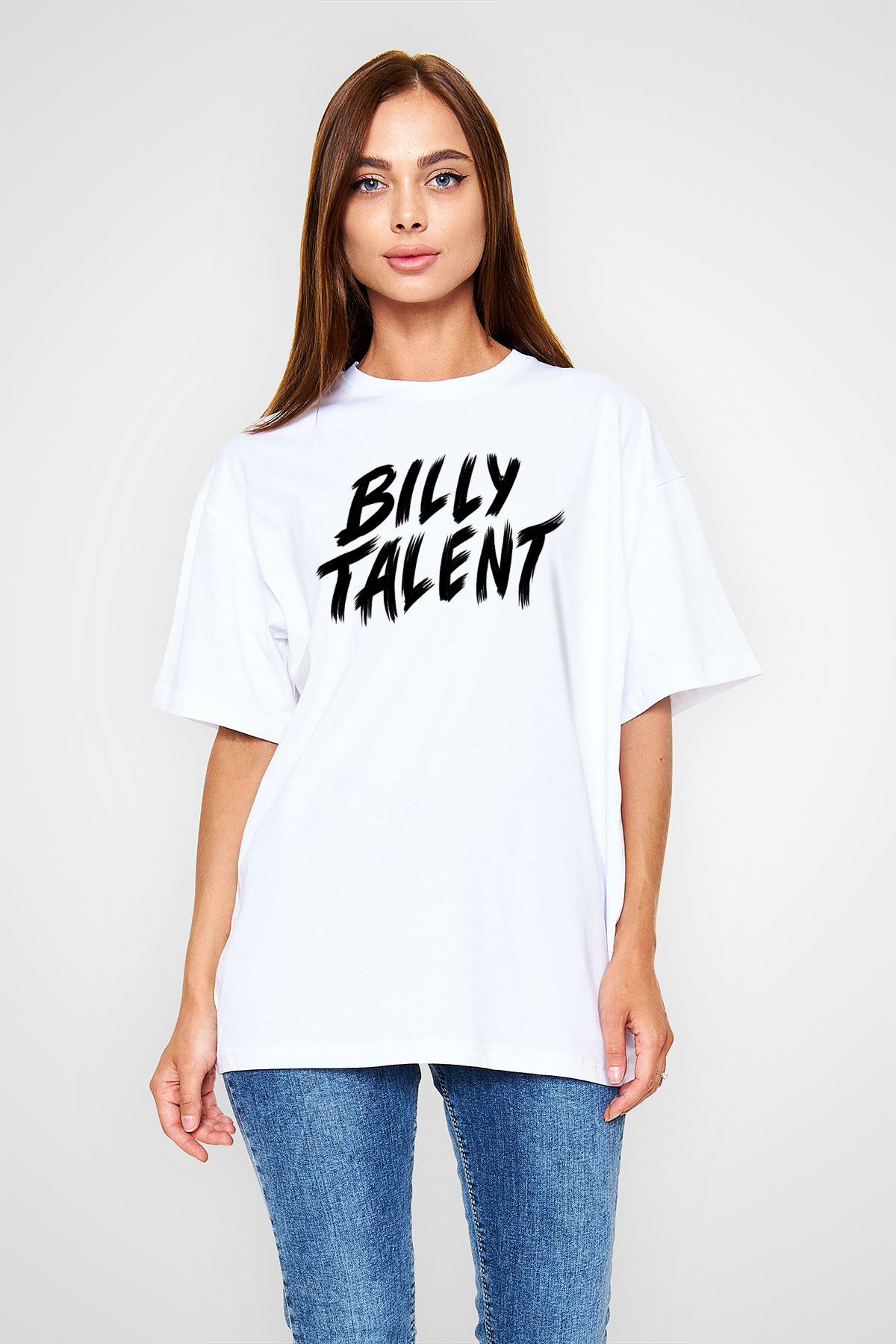 Billy Talent Beyaz Oversize Tişört Oversize T-shirt - TişörtFabrikası