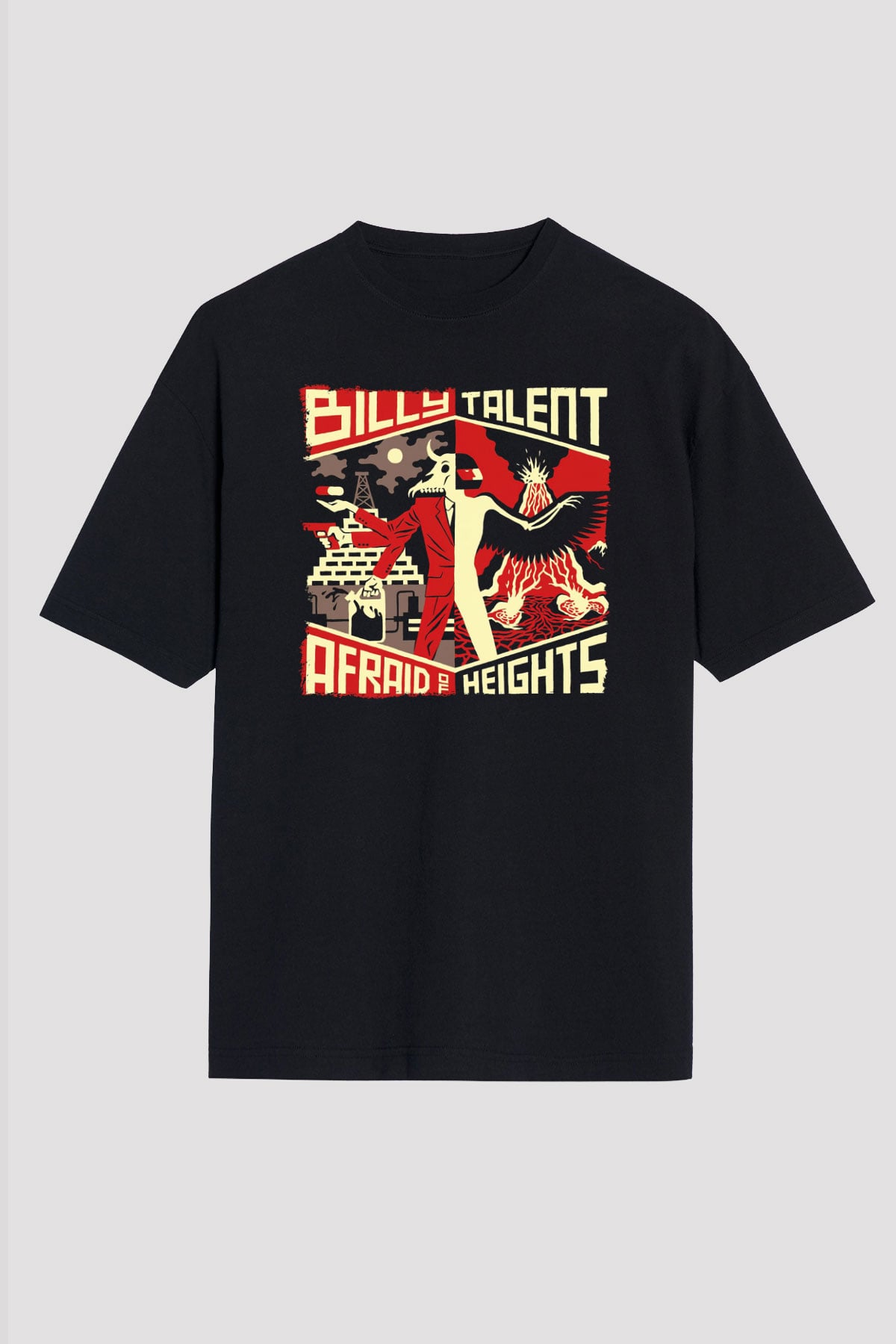 Billy Talent Beyaz Oversize Tişört Oversize T-shirt - TişörtFabrikası