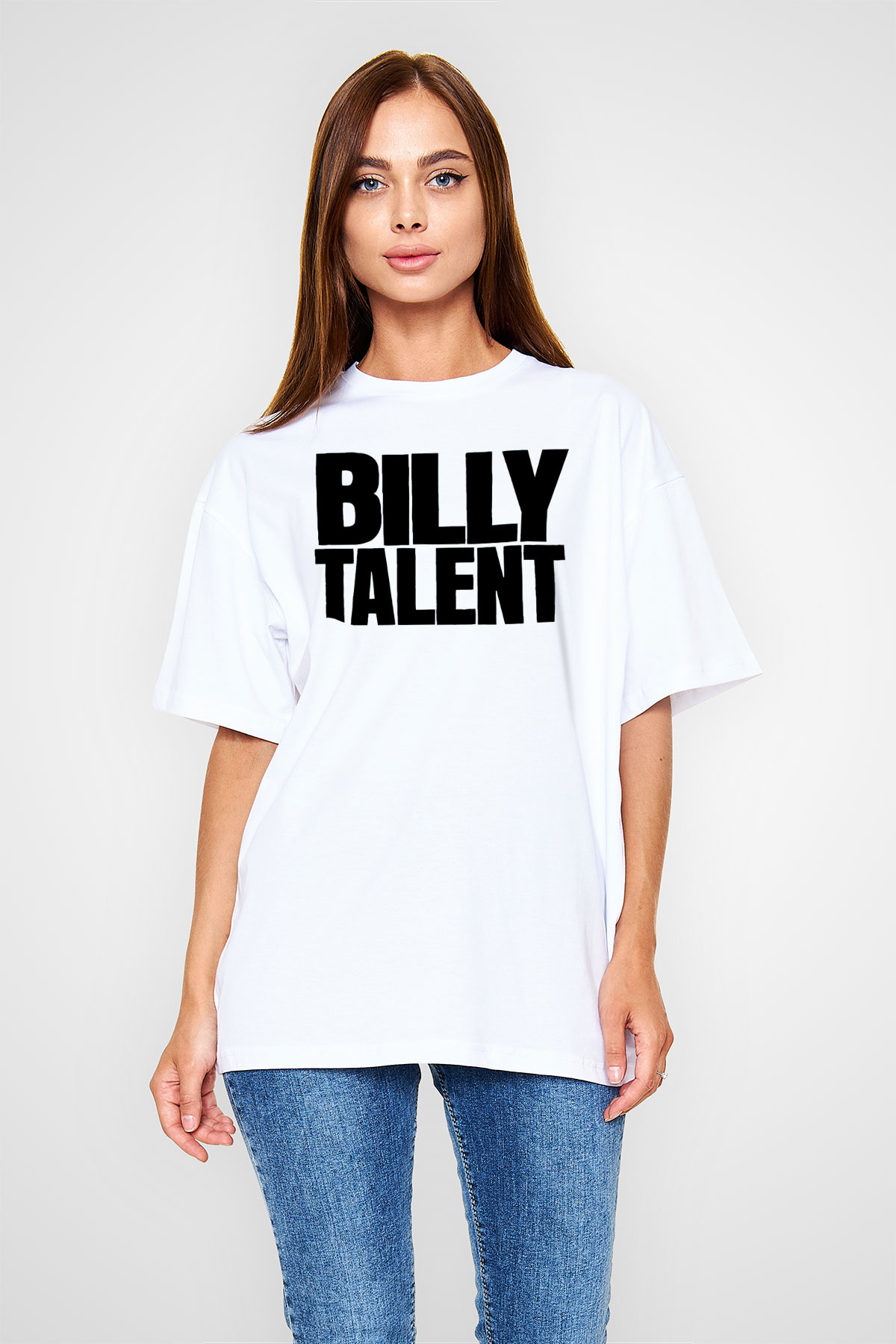 Billy Talent Beyaz Oversize Tişört Oversize T-shirt - TişörtFabrikası