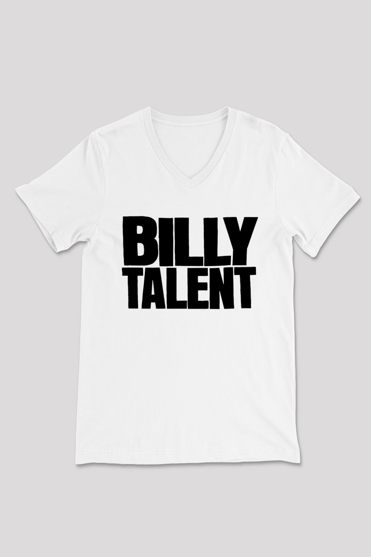 Billy Talent Beyaz Unisex V Yaka Tişört