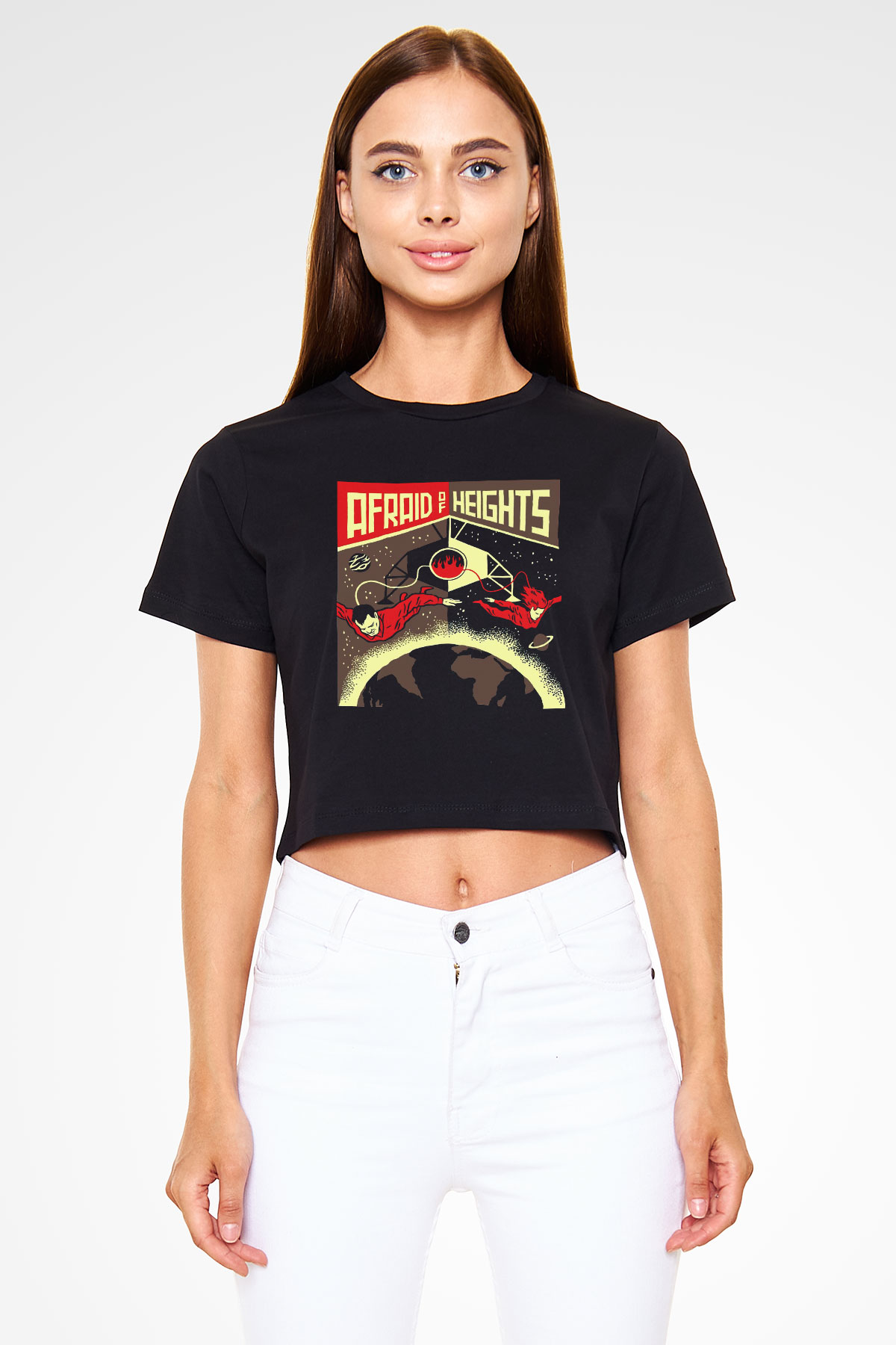 Billy Talent Siyah Crop Top Tişört