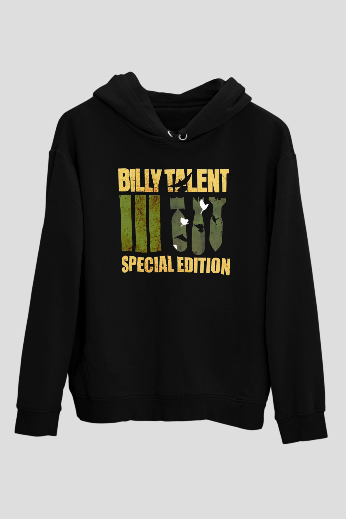 Billy Talent Siyah Unisex Kapüşonlu Sweatshirt