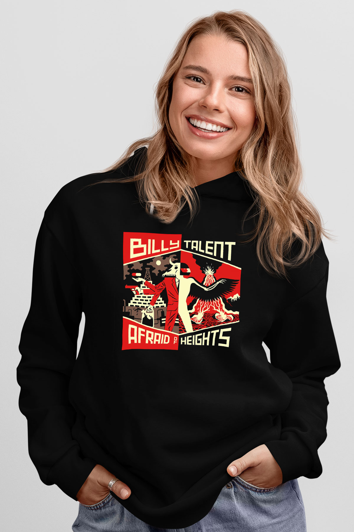 Billy Talent Siyah Unisex Kapüşonlu Sweatshirt