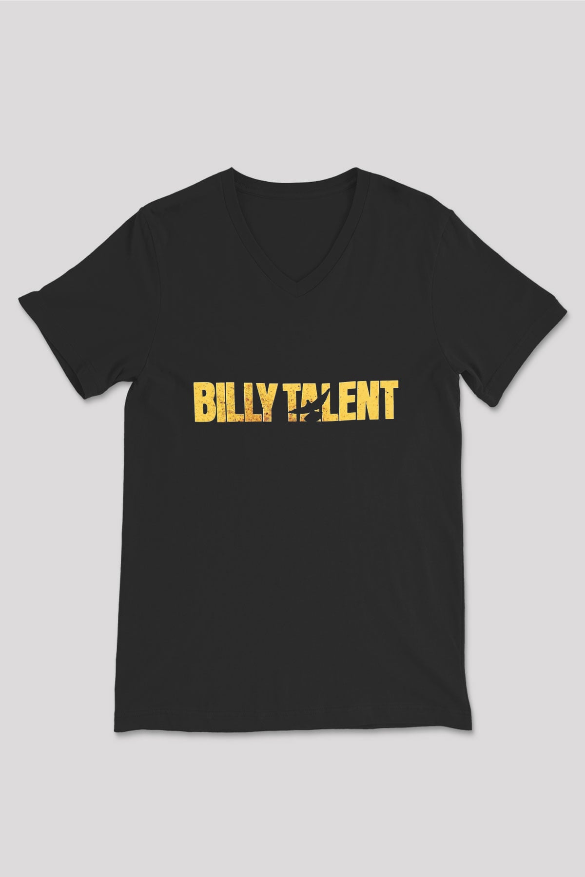 Billy Talent Siyah Unisex V Yaka Tişört T-Shirt