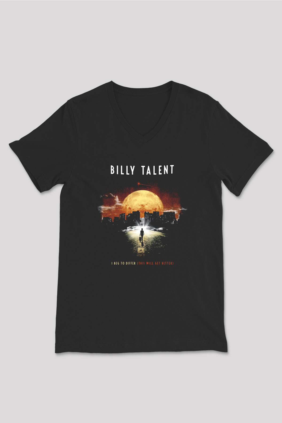 Billy Talent Siyah Unisex V Yaka Tişört