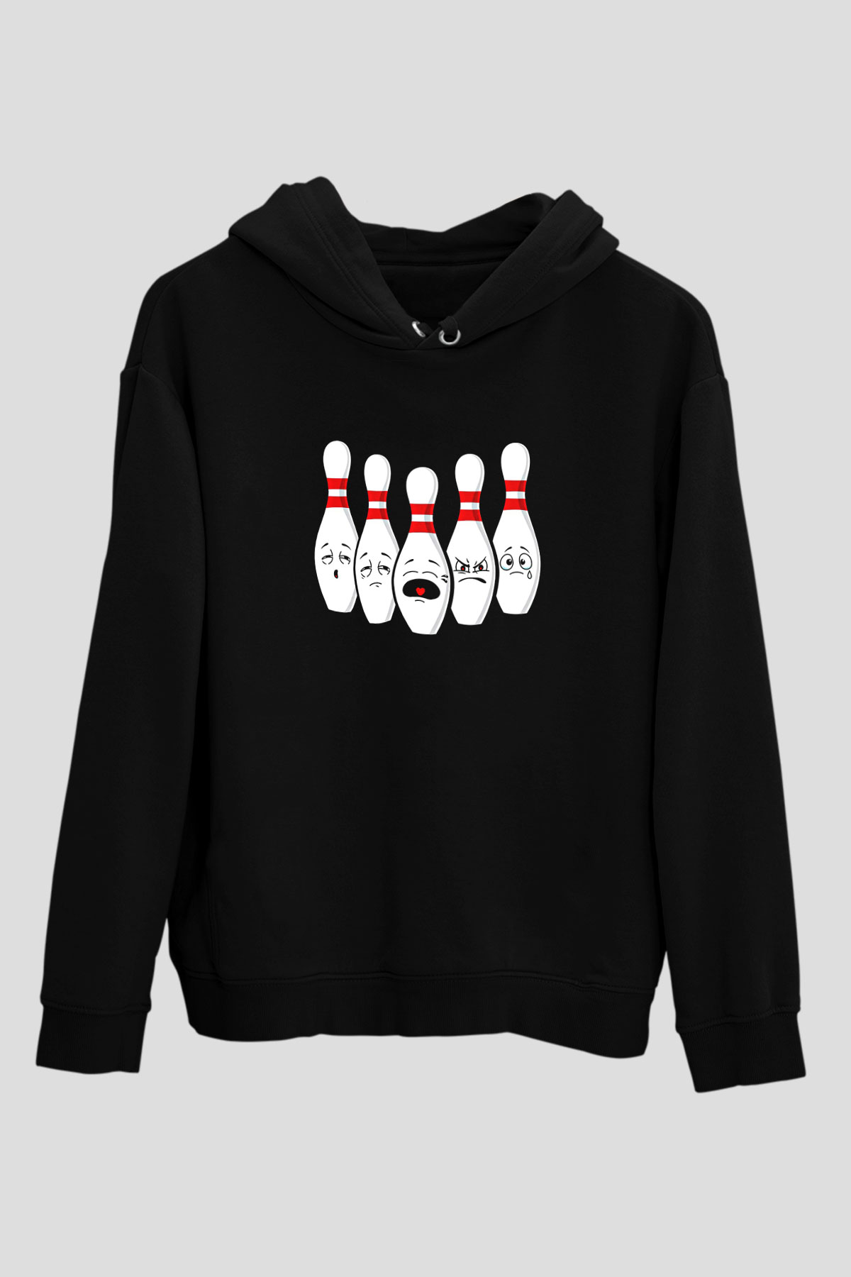 Binicilik - Riding Baskılı Unisex Siyah Hoodie