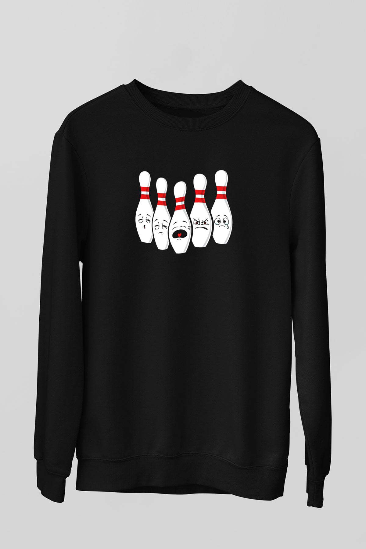Binicilik - Riding Baskılı Unisex Siyah Sweatshirt