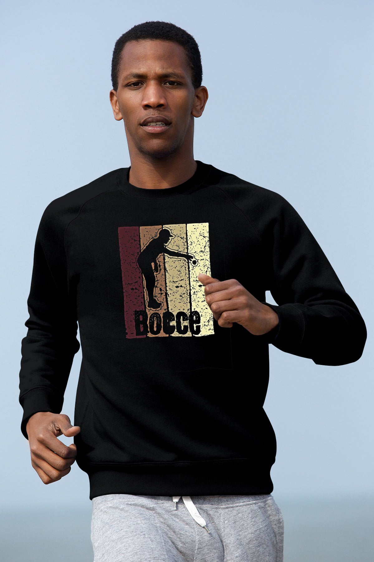 Binicilik - Riding Baskılı Unisex Siyah Sweatshirt