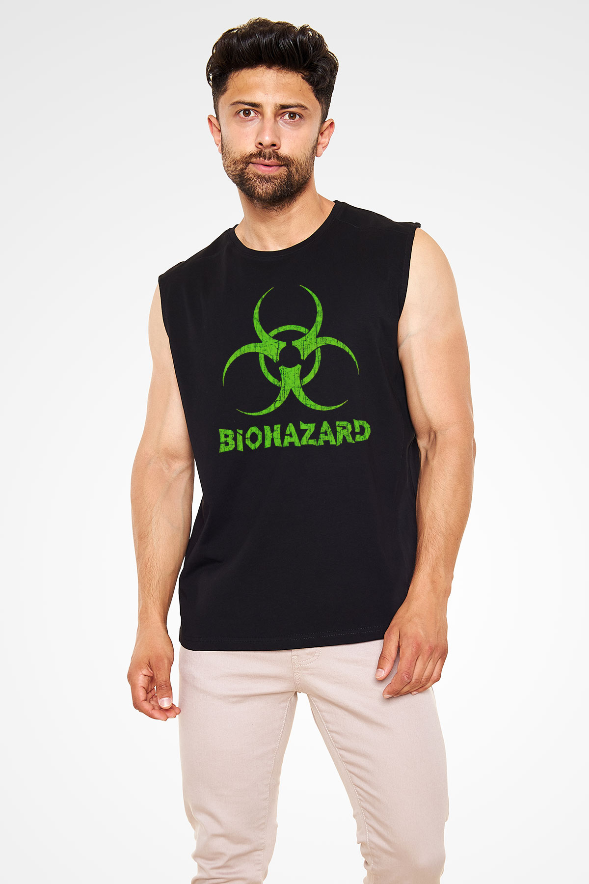 Biohazard Siyah Unisex Kolsuz Tişört