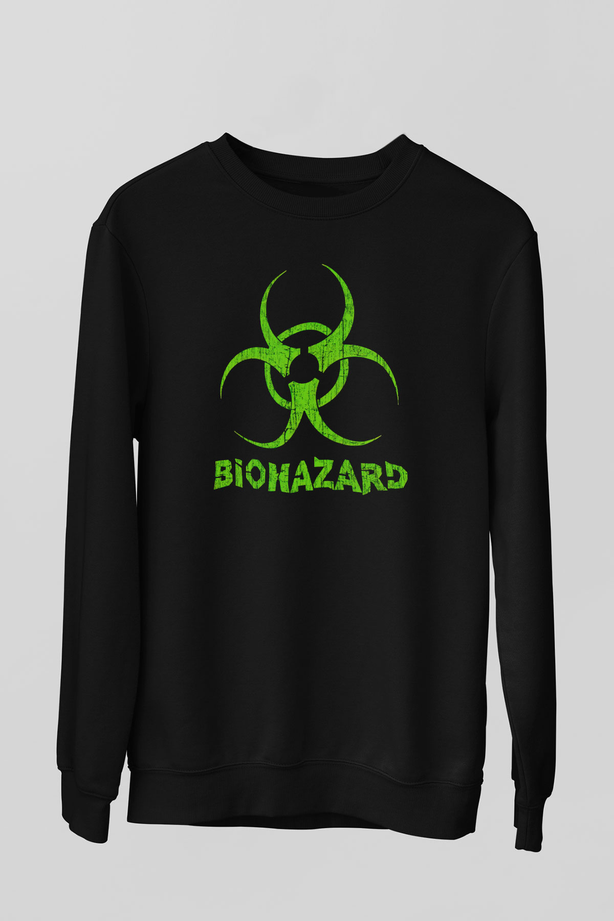 Biohazard Siyah Unisex Sweatshirt