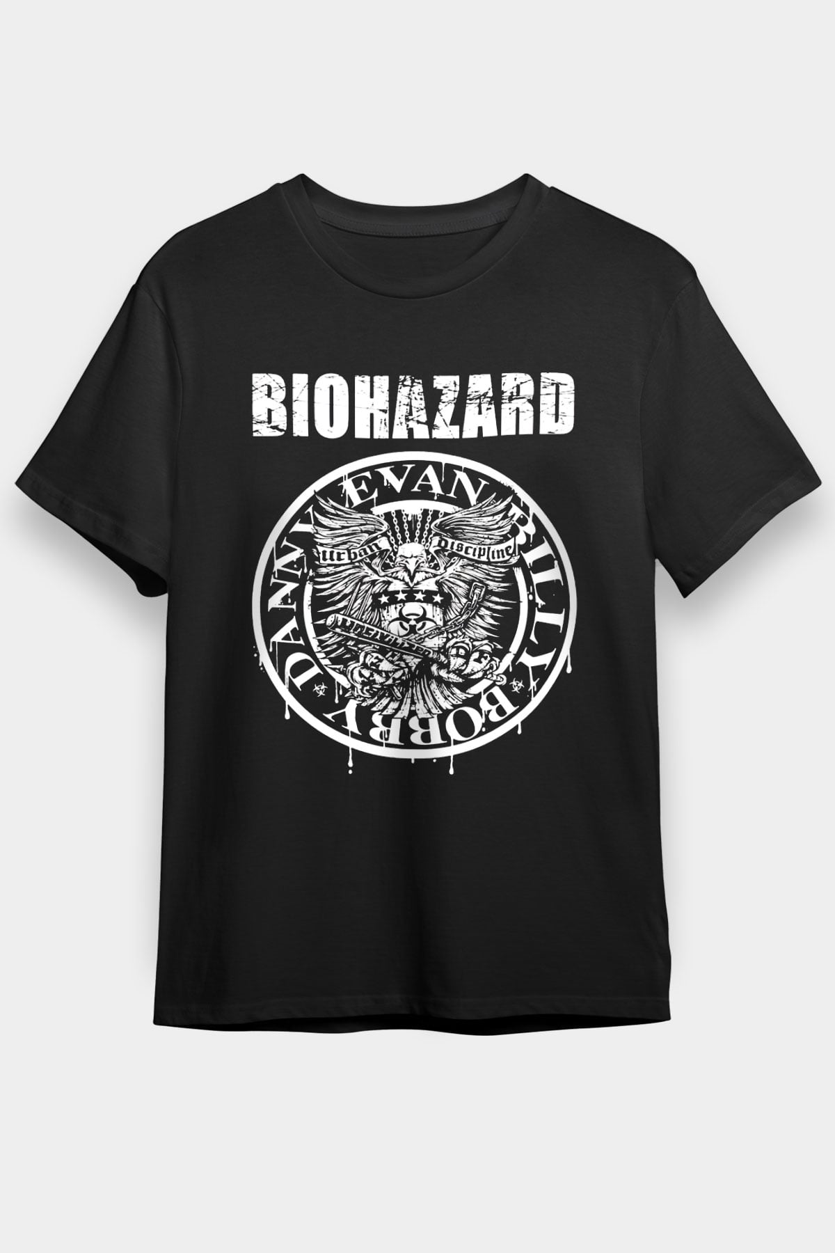 Biohazard Siyah Unisex Tişört T-Shirt - TişörtFabrikası