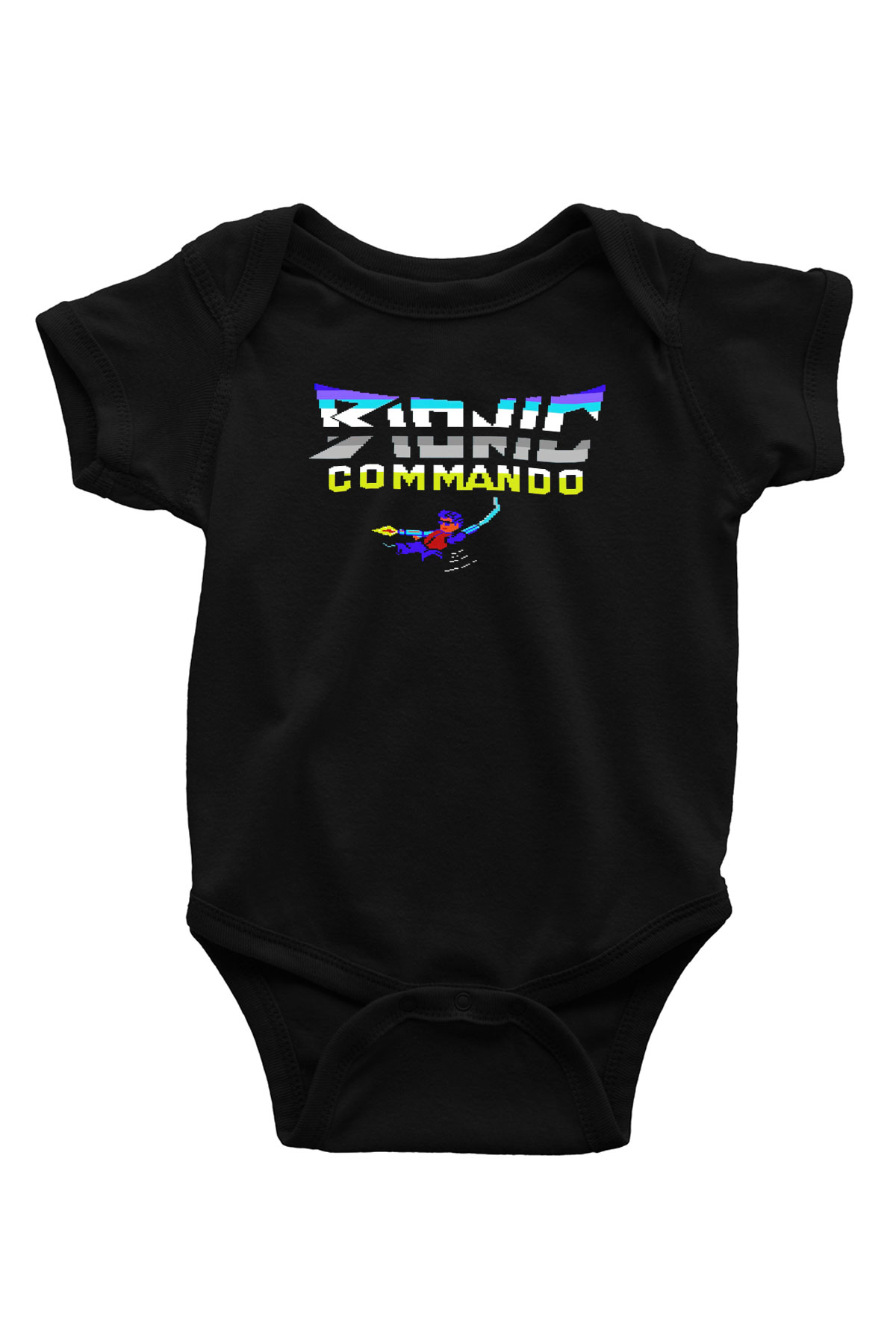 Bionic Commando Siyah Bebek Body - Zıbın