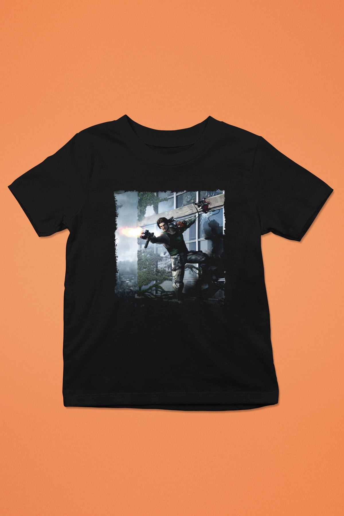 Bionic Commando Siyah Unisex Çocuk Tişört